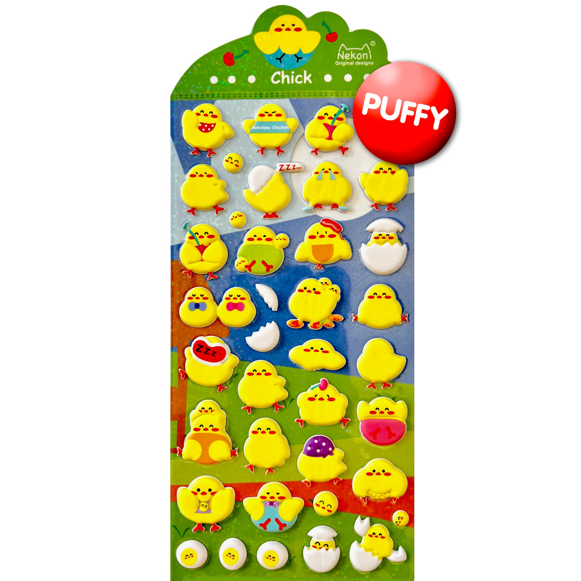  Chick Puffy Stickers、mySite、ghnorth