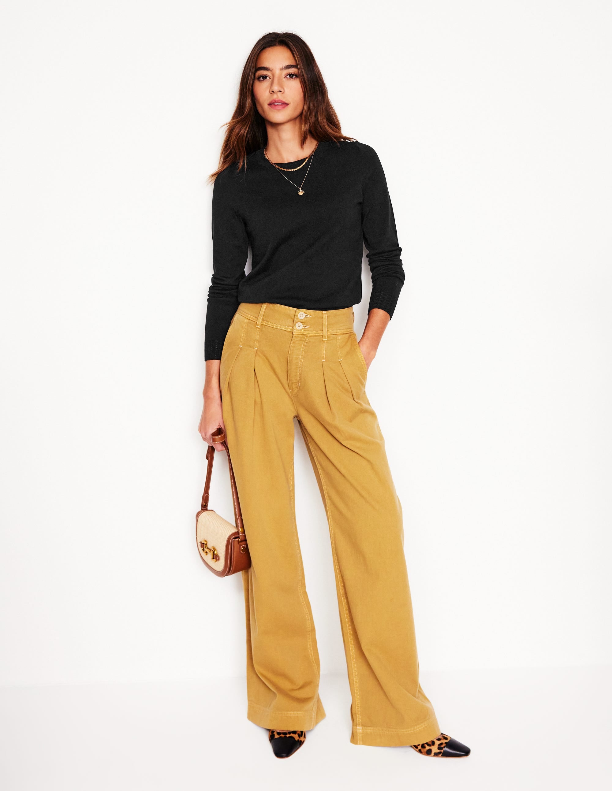  Emilia Cotton Crew Jumper-Black、mySite、ashleygrahame