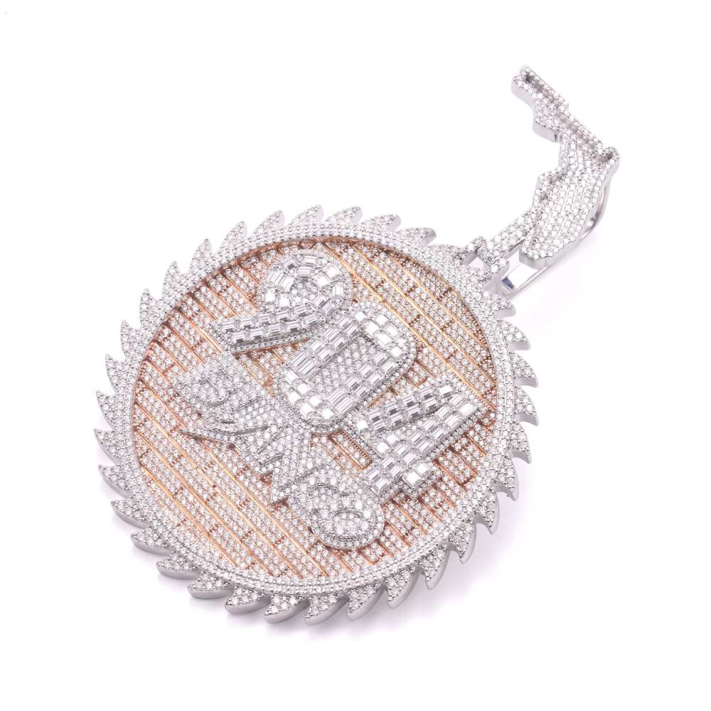 Custom Moissanite Circle Pendant 14K Gold、mySite、hinf8tx79