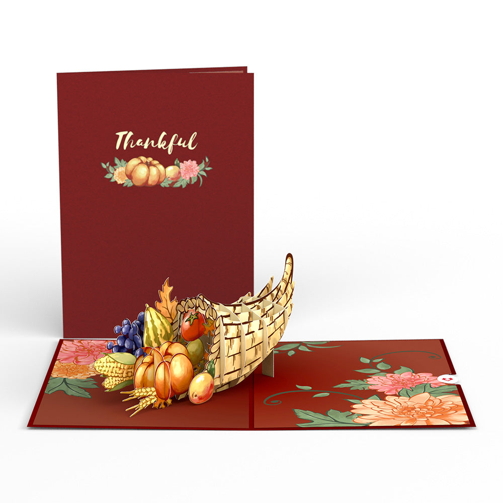 Thanksgiving Cornucopia Pop-Up Card、mySite、solidvoid