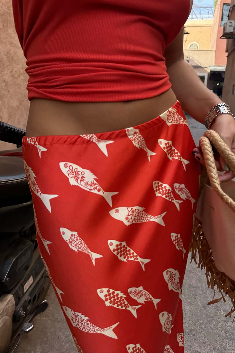 Red Marina Dorris Skirt、mySite、solidvoid