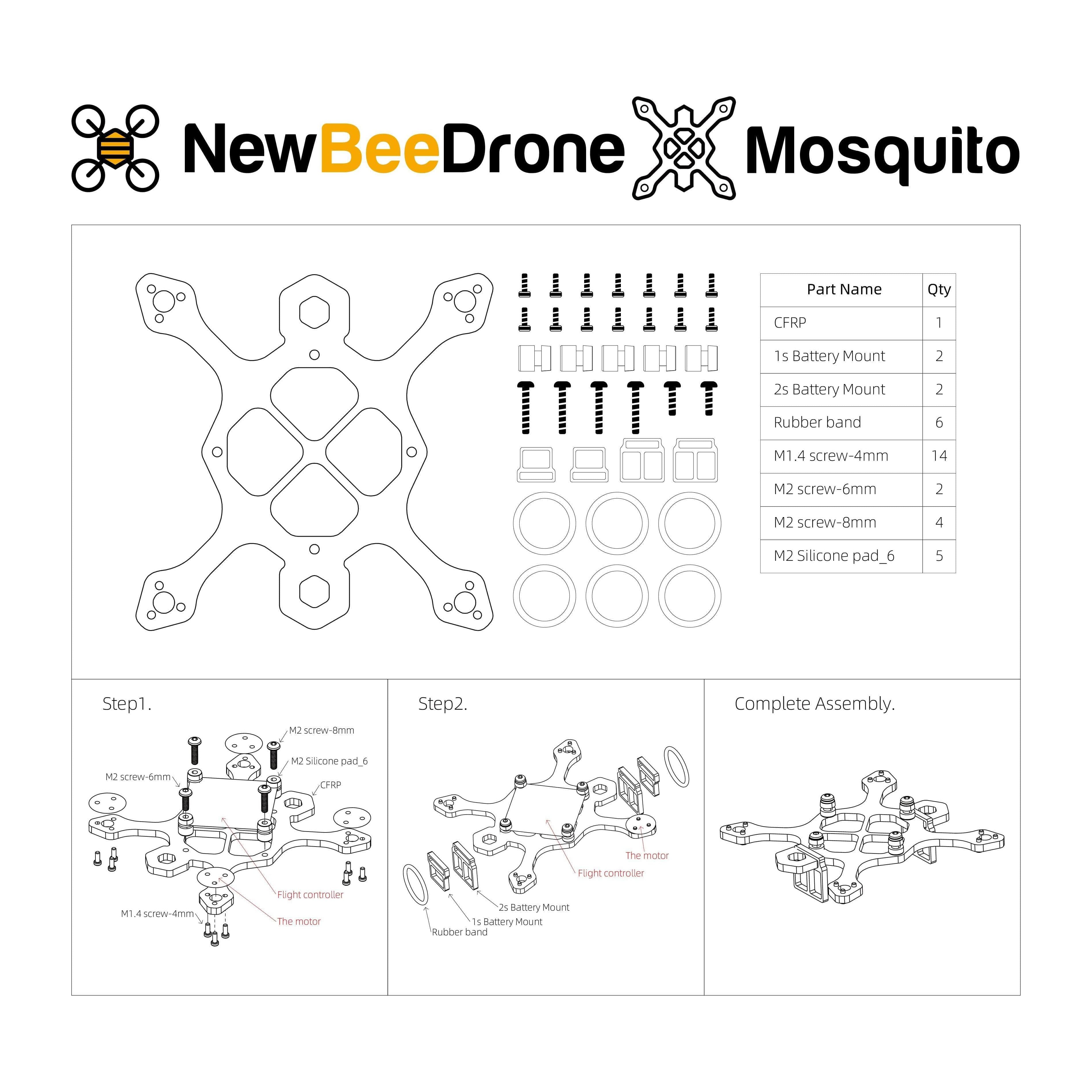  NewBeeDrone Mosquito Frame、mySite、merchandisen