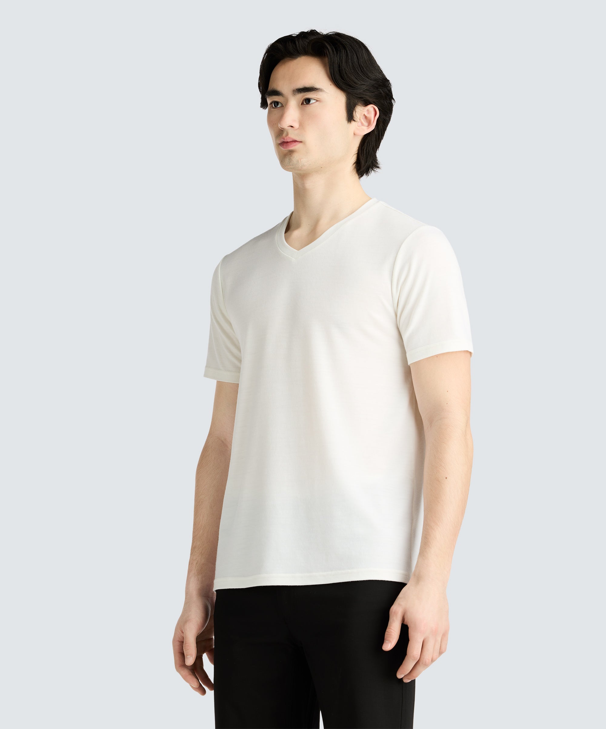 Men's Merino V-Neck T-Shirt、mySite、noshort