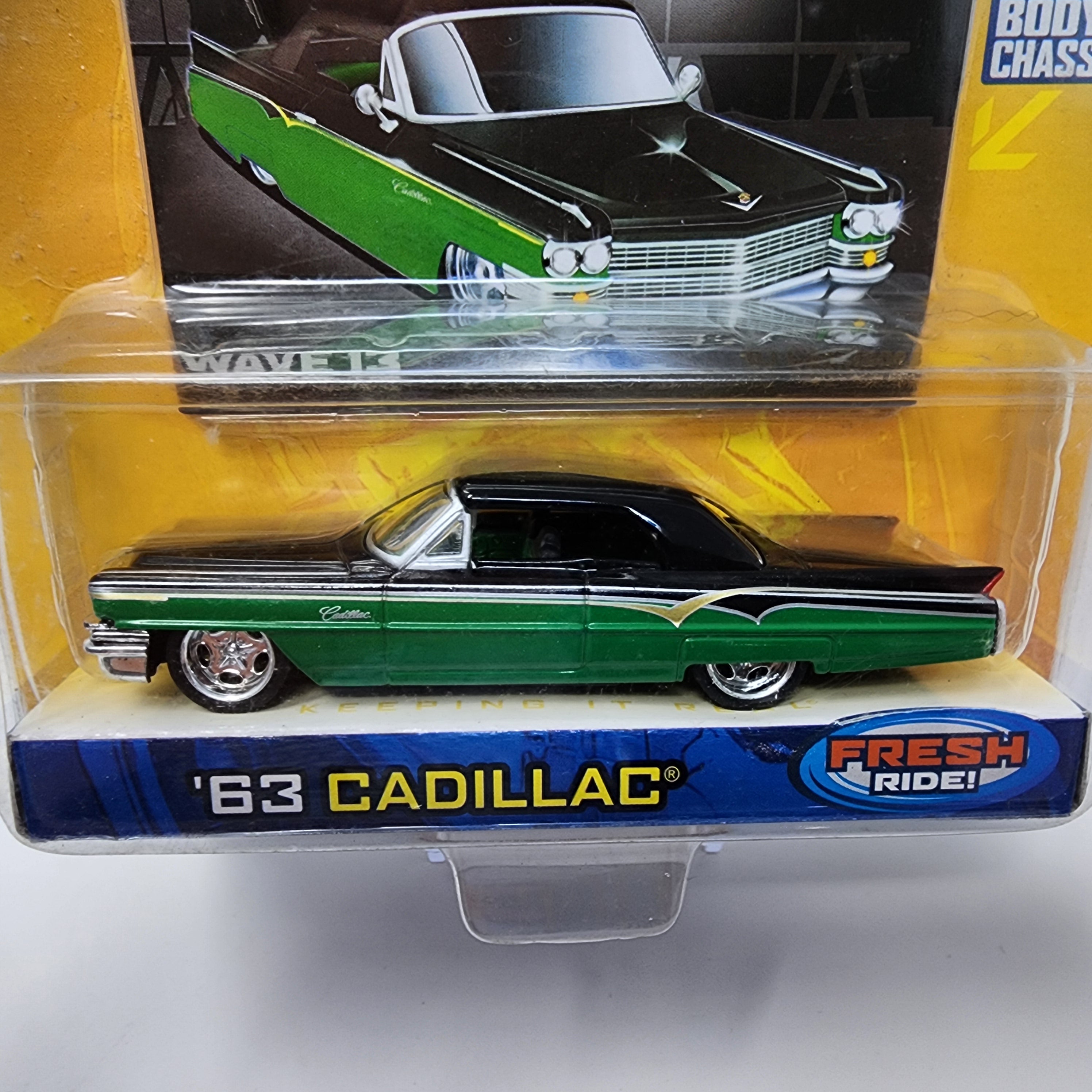 '63 Cadillac * Green * Jada Toys 1:64 Scale Dub City Oldskool、mySite、hgirdovlk