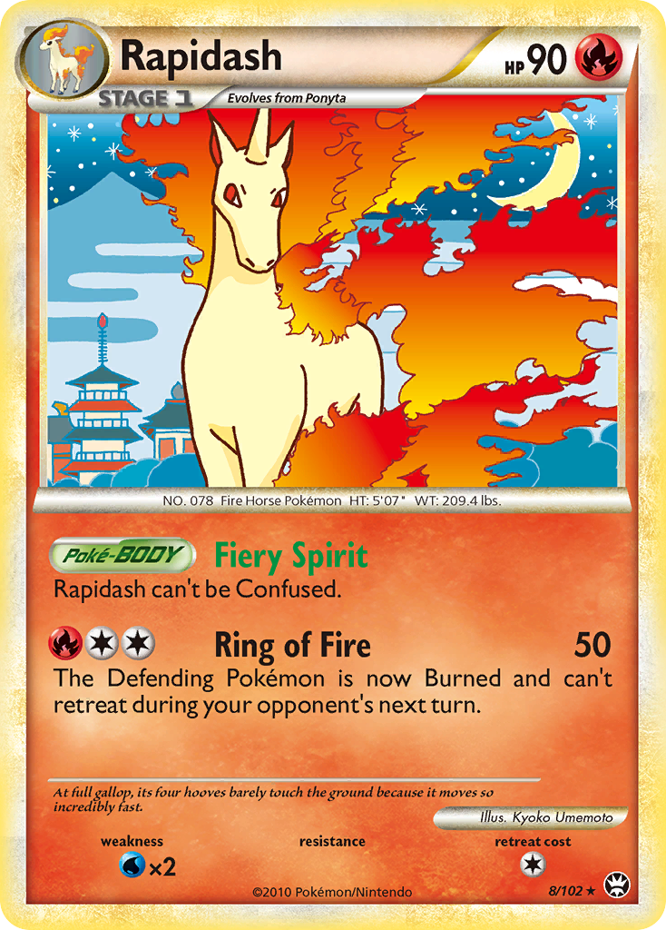 Rapidash (8/102) HeartGold & SoulSilver: Triumphant、mySite、waistdrama