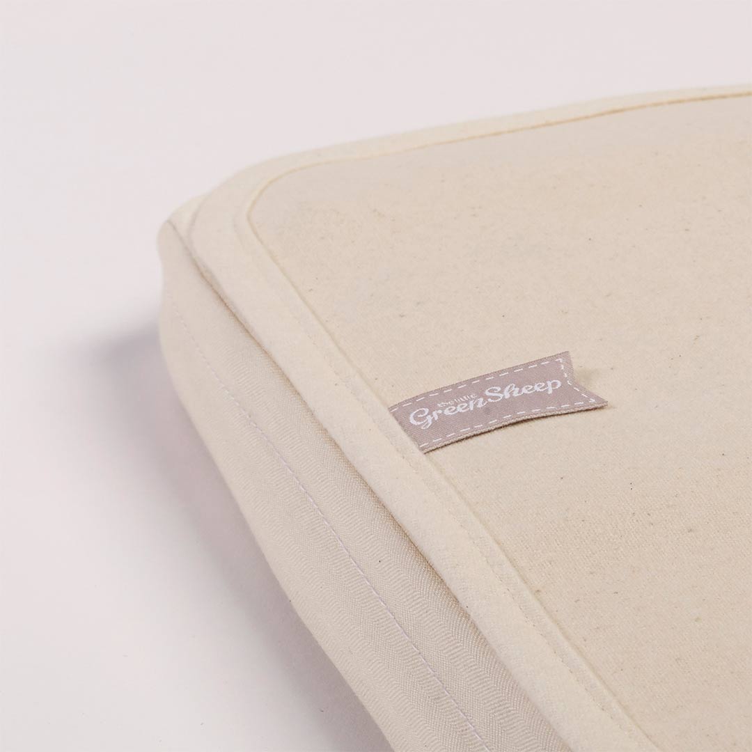  The Little Green Sheep - Large Crib Natural Mattress Protector - 83x50cm、mySite、merchandisen