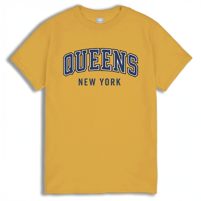 Classic QUEENS New York T-Shirt (5 Colorways)、mySite、vikingsvslions