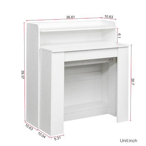 Multifunctional extendable console table、、casual