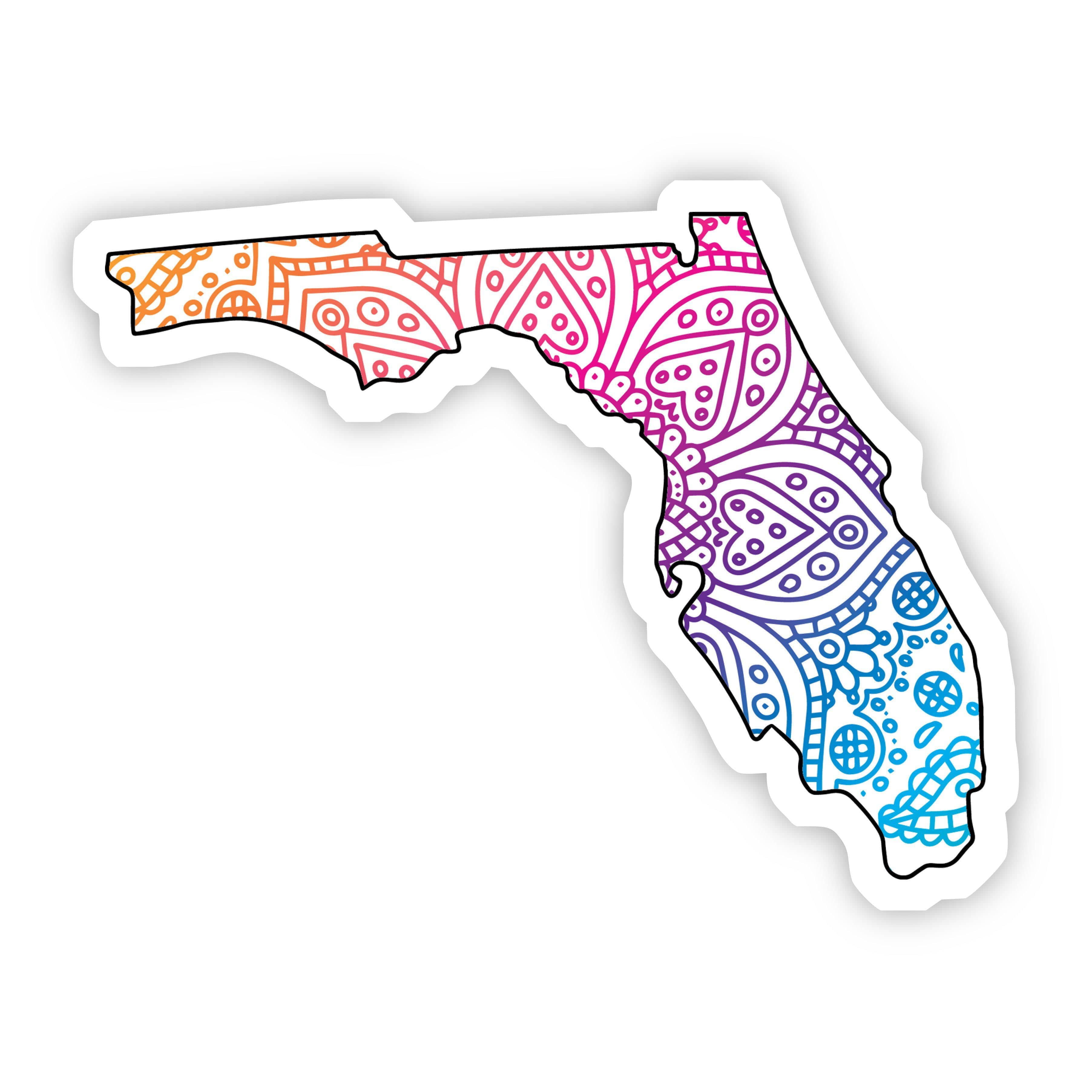  Florida Mandala Pattern Sticker、mySite、elrpsem3k