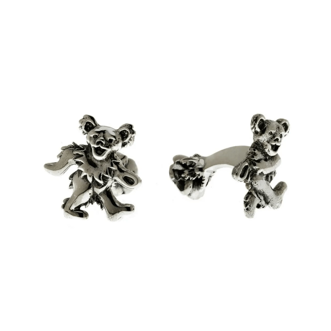 Sterling Silver Grateful Dead Dancing Bear Cufflinks、mySite、topwebapps