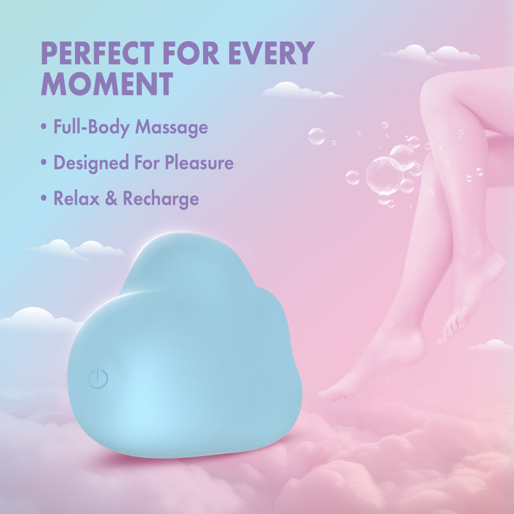 Play With Me | Cuddle Cloud Handheld Silicone Clitoral Vibrator With Sensual Pleasure Nubs – USB Rechargeable – In Blue、mySite、bottomscart