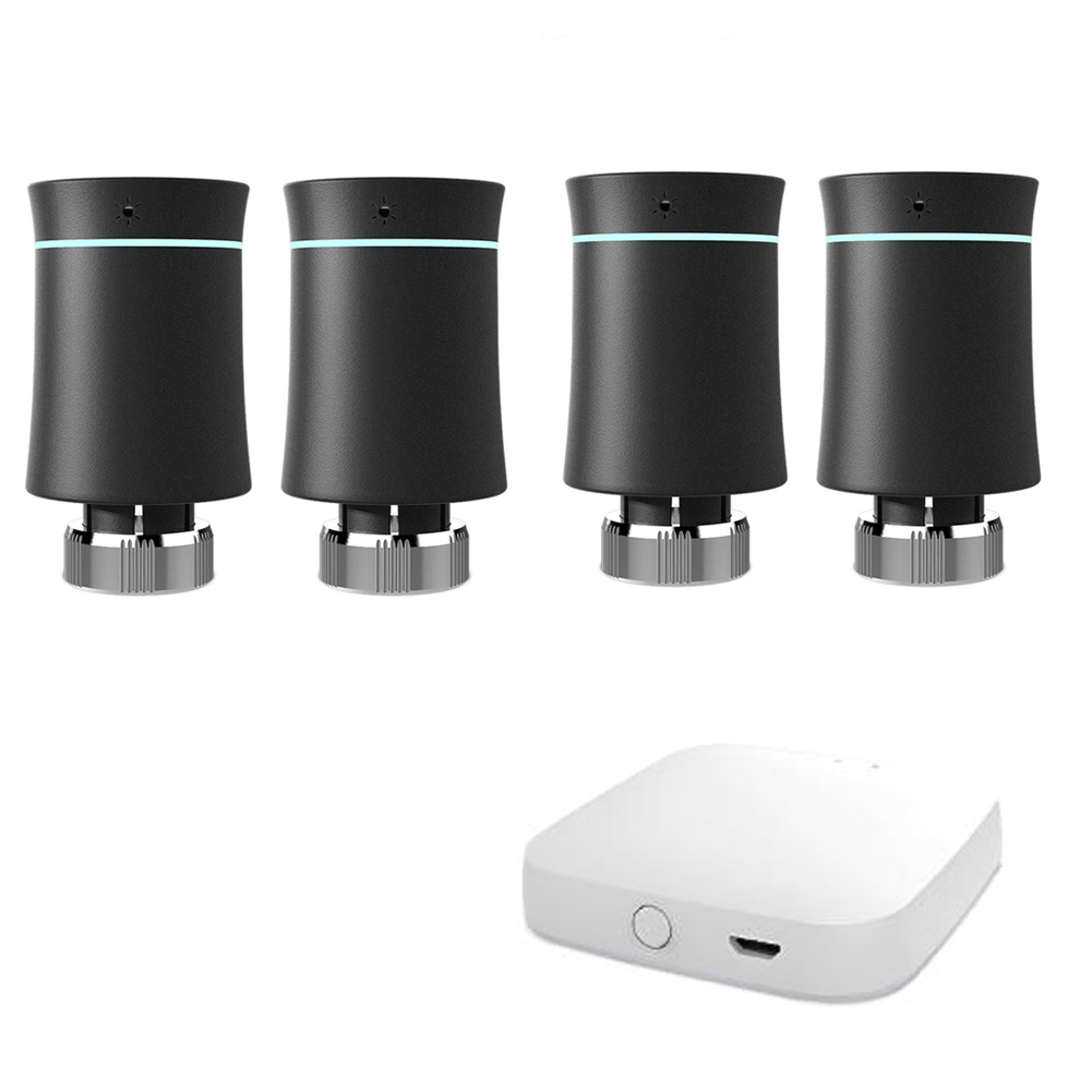 MOES ZigBee Smart Radiator Valves Tuya Save Energy Black White TRV BRT 100 Mini Soft Touching Thermostatic Valve、mySite、fannypackpong