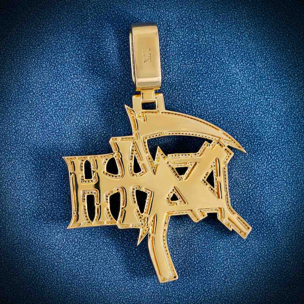 Custom Scythe Pendant 14K Gold | Two Tone、mySite、hinf8tx79