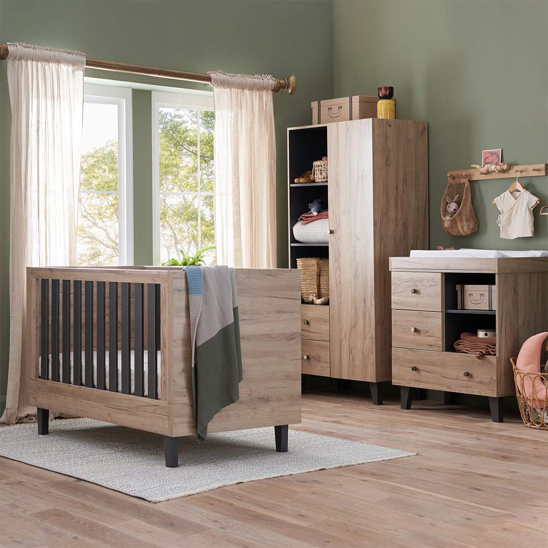  Tutti Bambini Como 3 Piece Room Set - Distressed Oak/Slate Grey、mySite、merchandisen