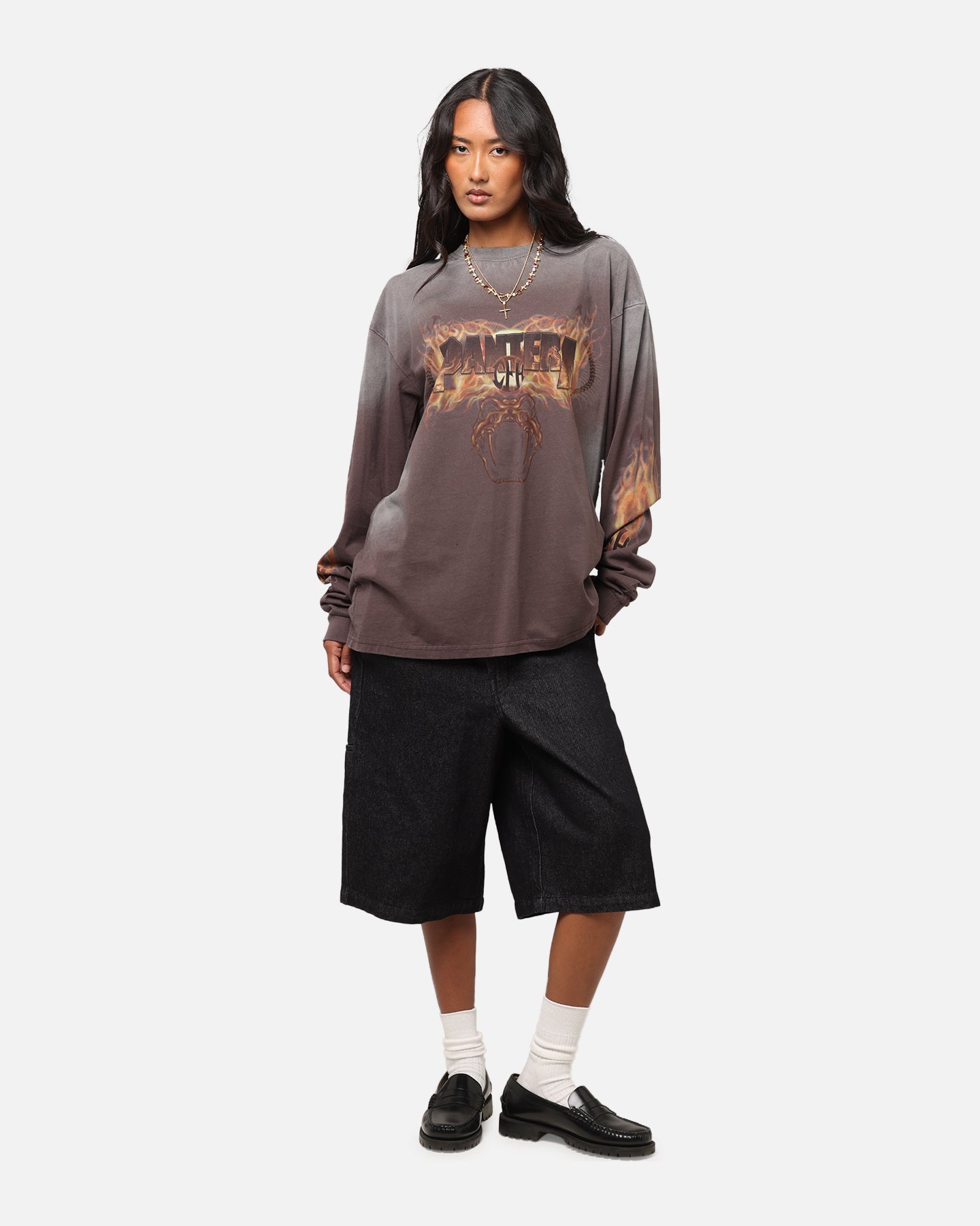 Pantera Pantera Vintage Long Sleeve T-Shirt Dark Brown、mySite、zt4zffjzw
