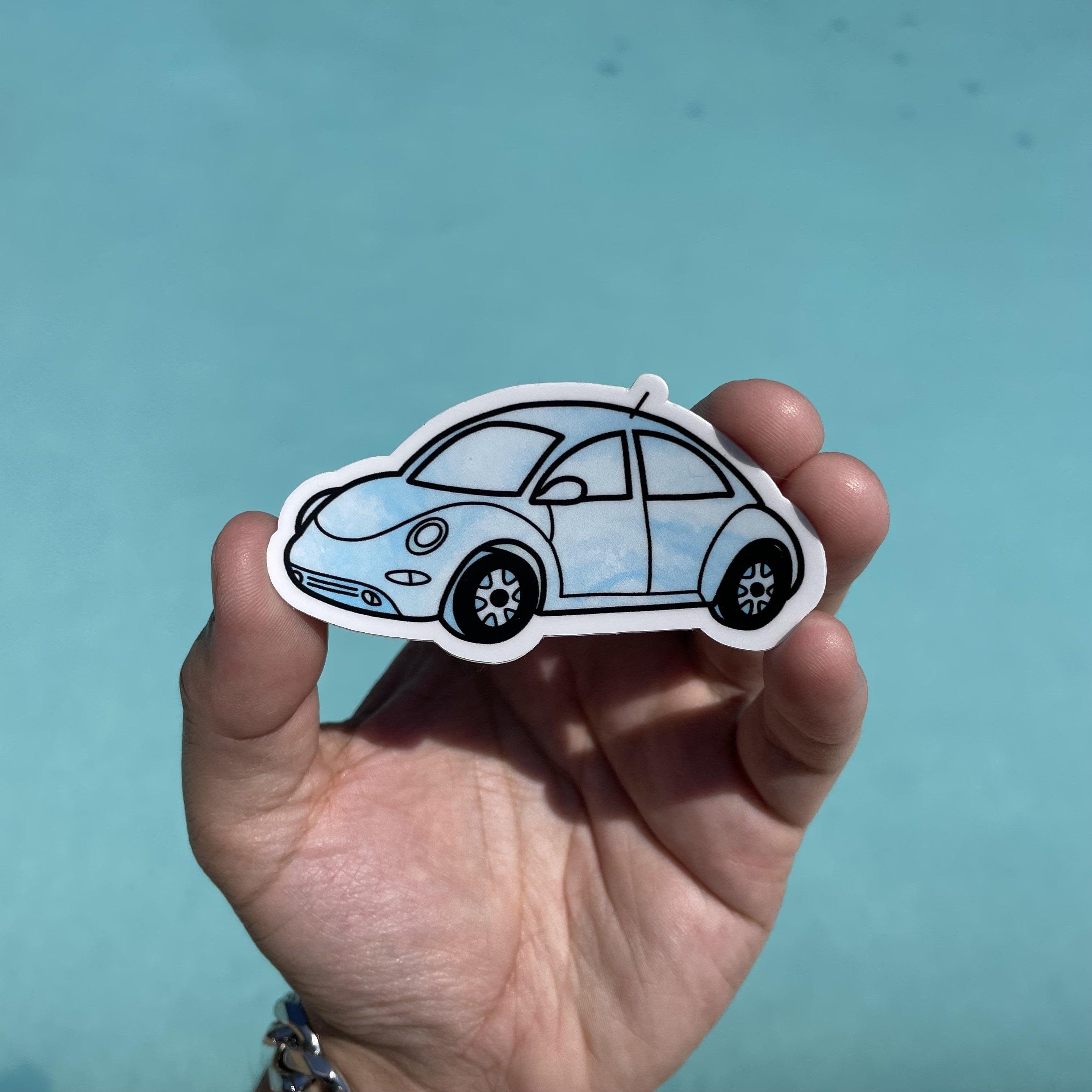  Blue Tie Dye Bug Car Aesthetic Sticker、mySite、elrpsem3k