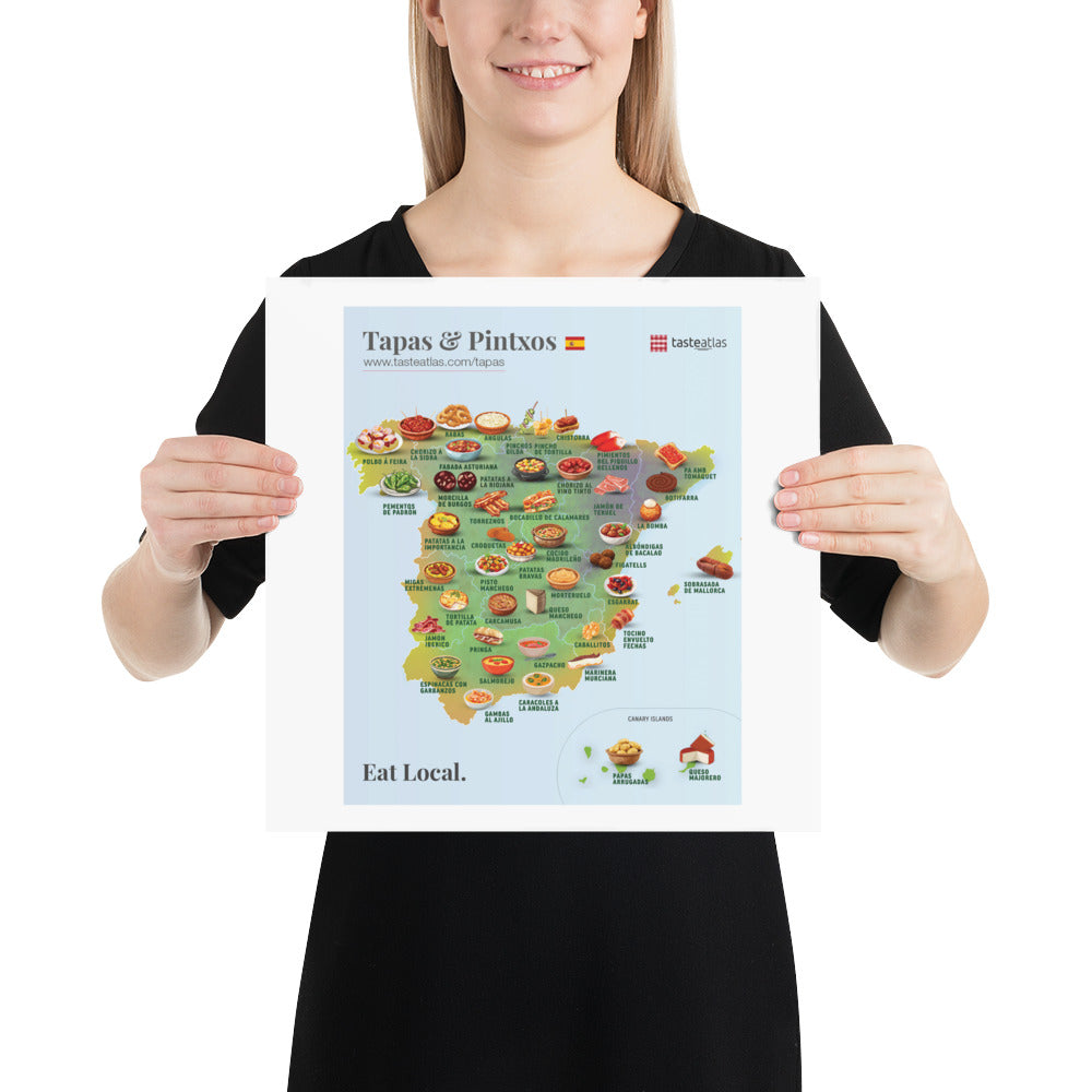 Tapas & Pintxos Poster (in)、mySite、camillekostekn