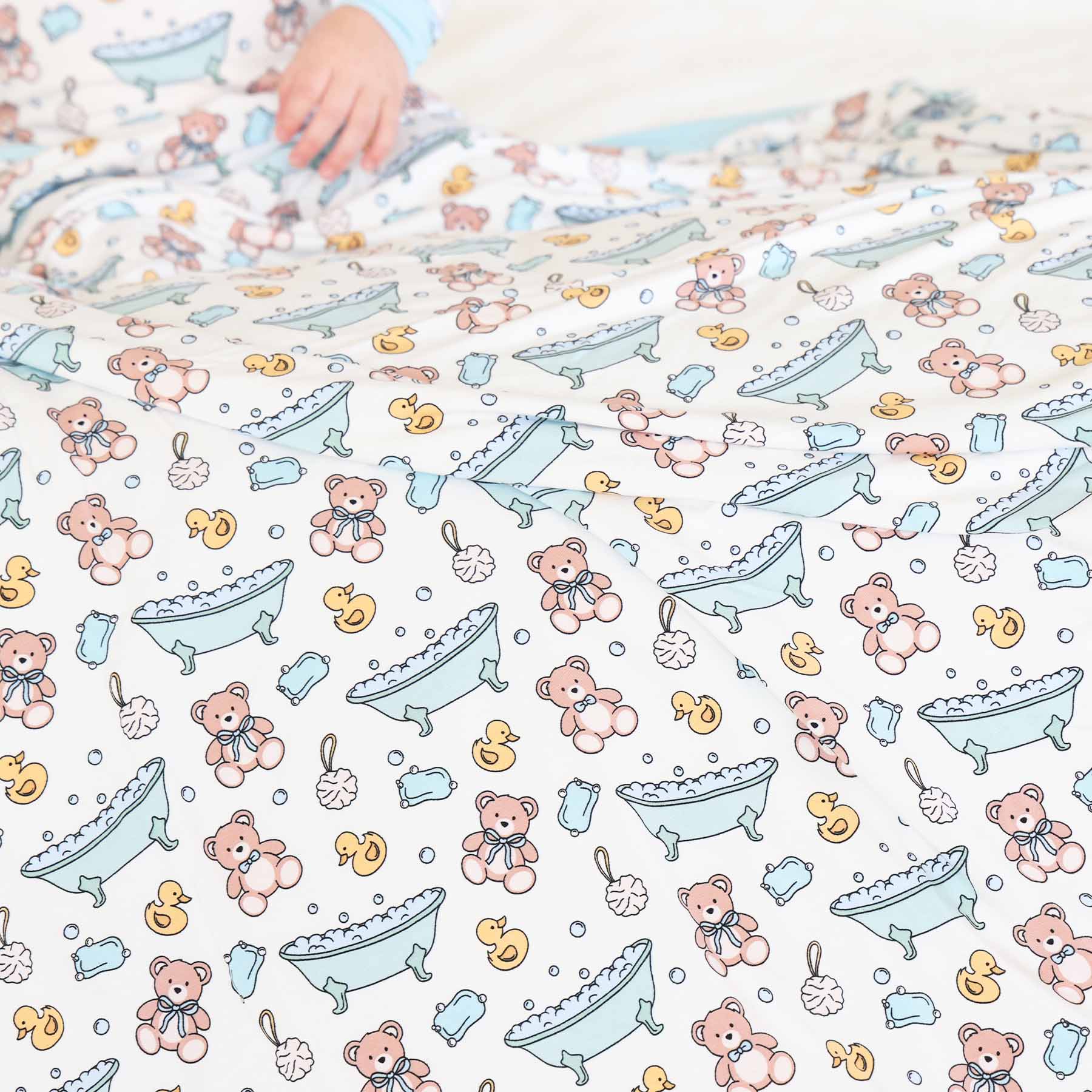  Bathtime Besties Double Sided Bamboo Blanket | Blue、mySite、layawaytickets