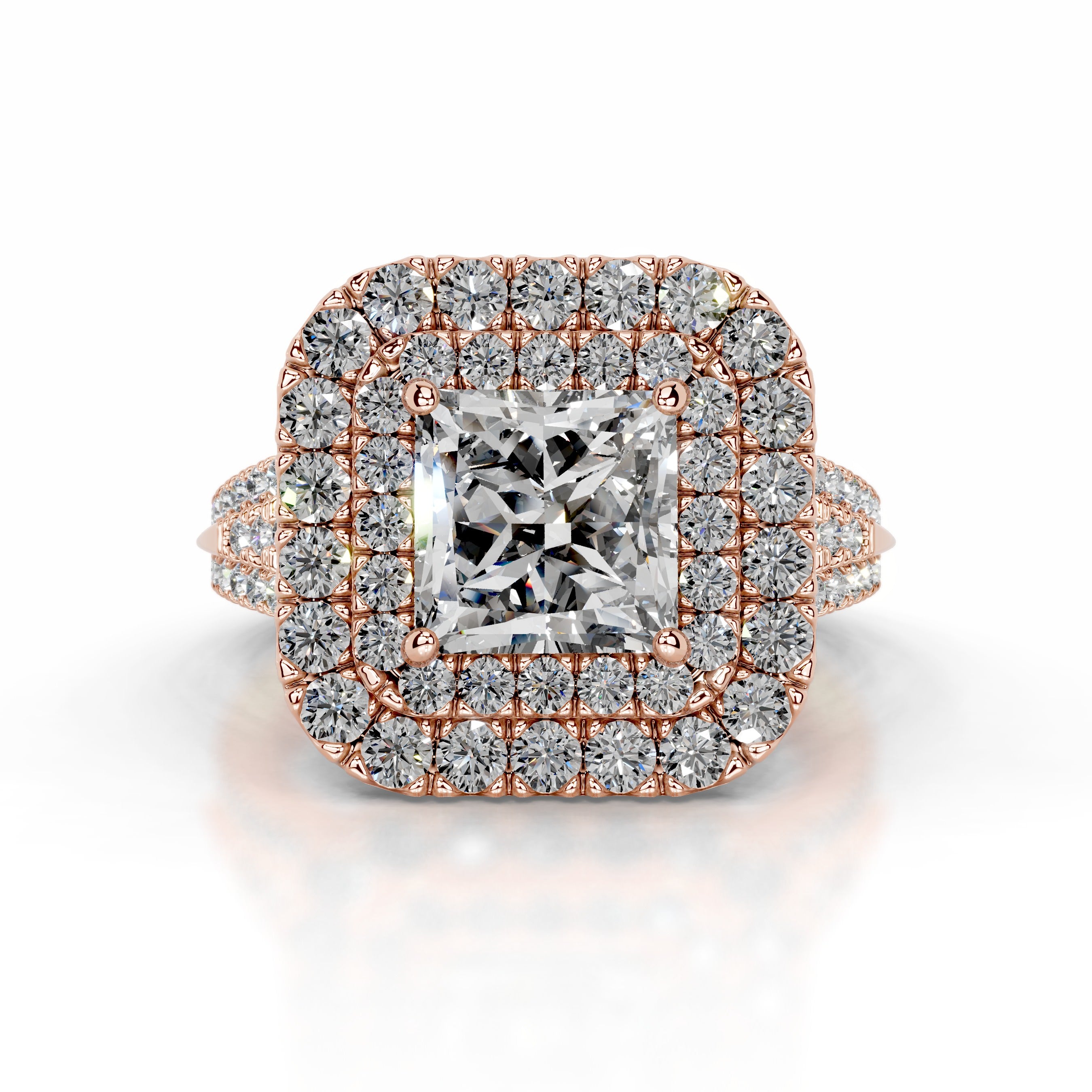 Tainara Diamond Engagement Ring - 14K Rose Gold、mySite、hinf8tx79