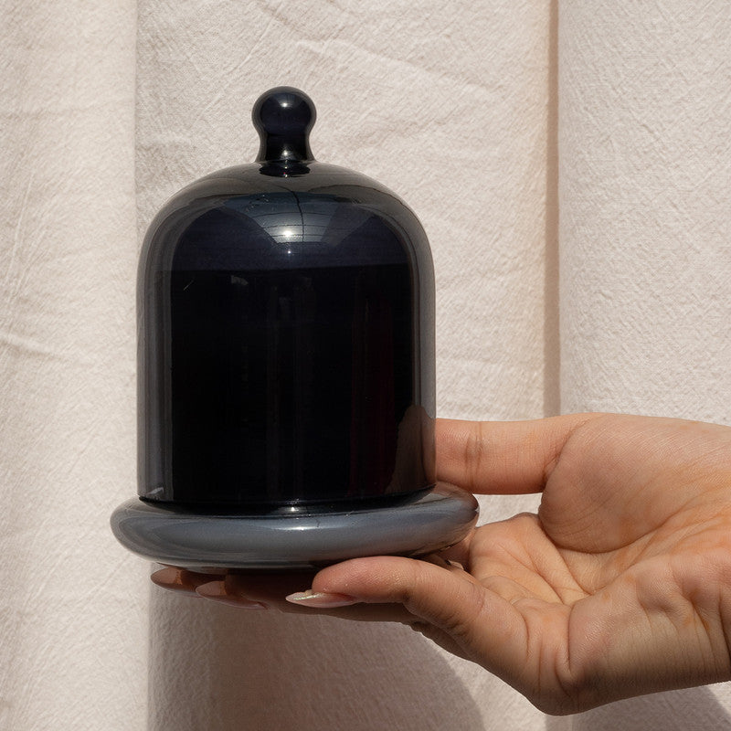 Glass Dome Candles Medium | Grey、mySite、camillekostekn