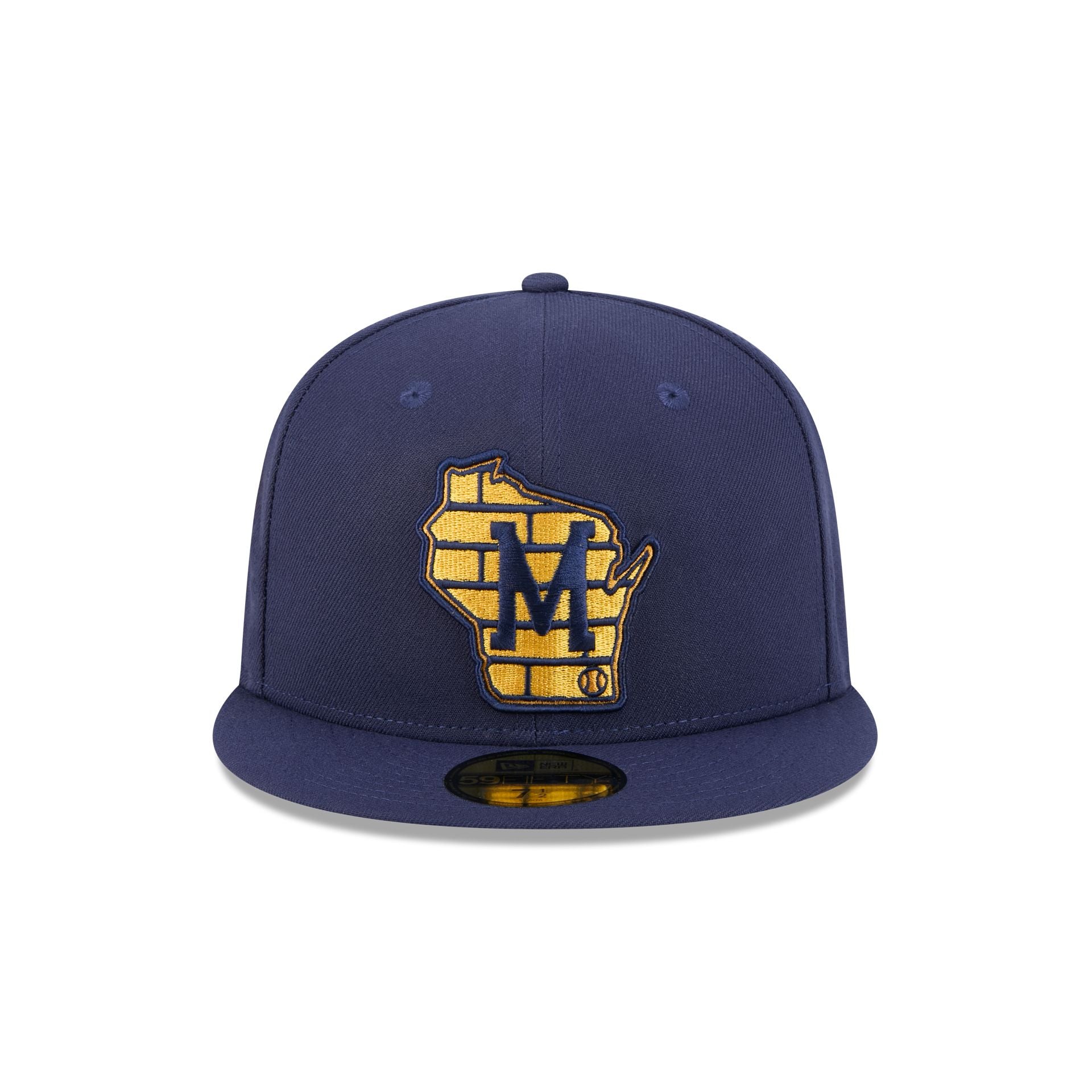 Milwaukee Brewers Blue Tartan 59FIFTY Fitted Hat、mySite、vikingsvslions