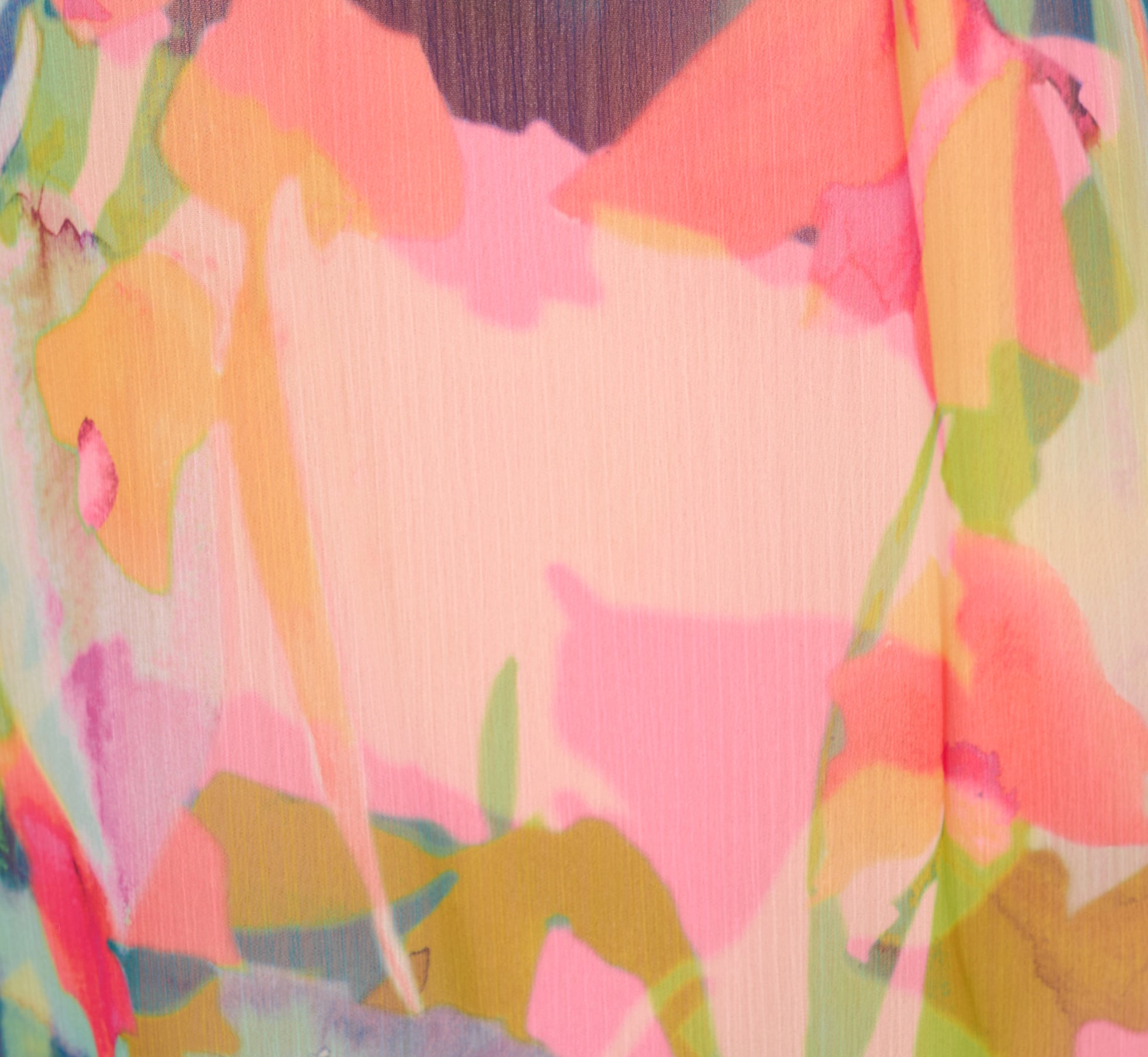 Plus Size Floral Ruffle Chiffon Halter Trapeze Dress In Pink Multi、mySite、solidvoid