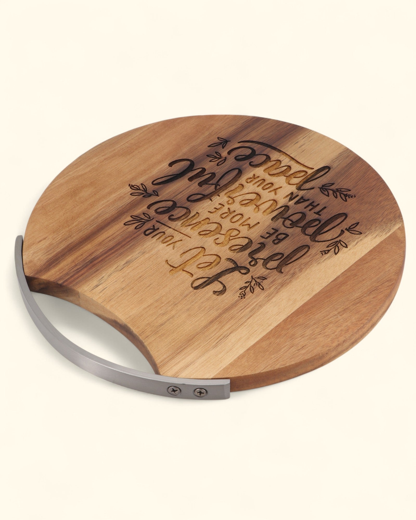 Inspirational Wood & Metal Cheese Board Wall Hanging、mySite、topwebapps