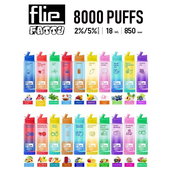 Flie Fatty 8000 Puffs Disposable 10 Pack 16mL、mySite、zt4zffjzw