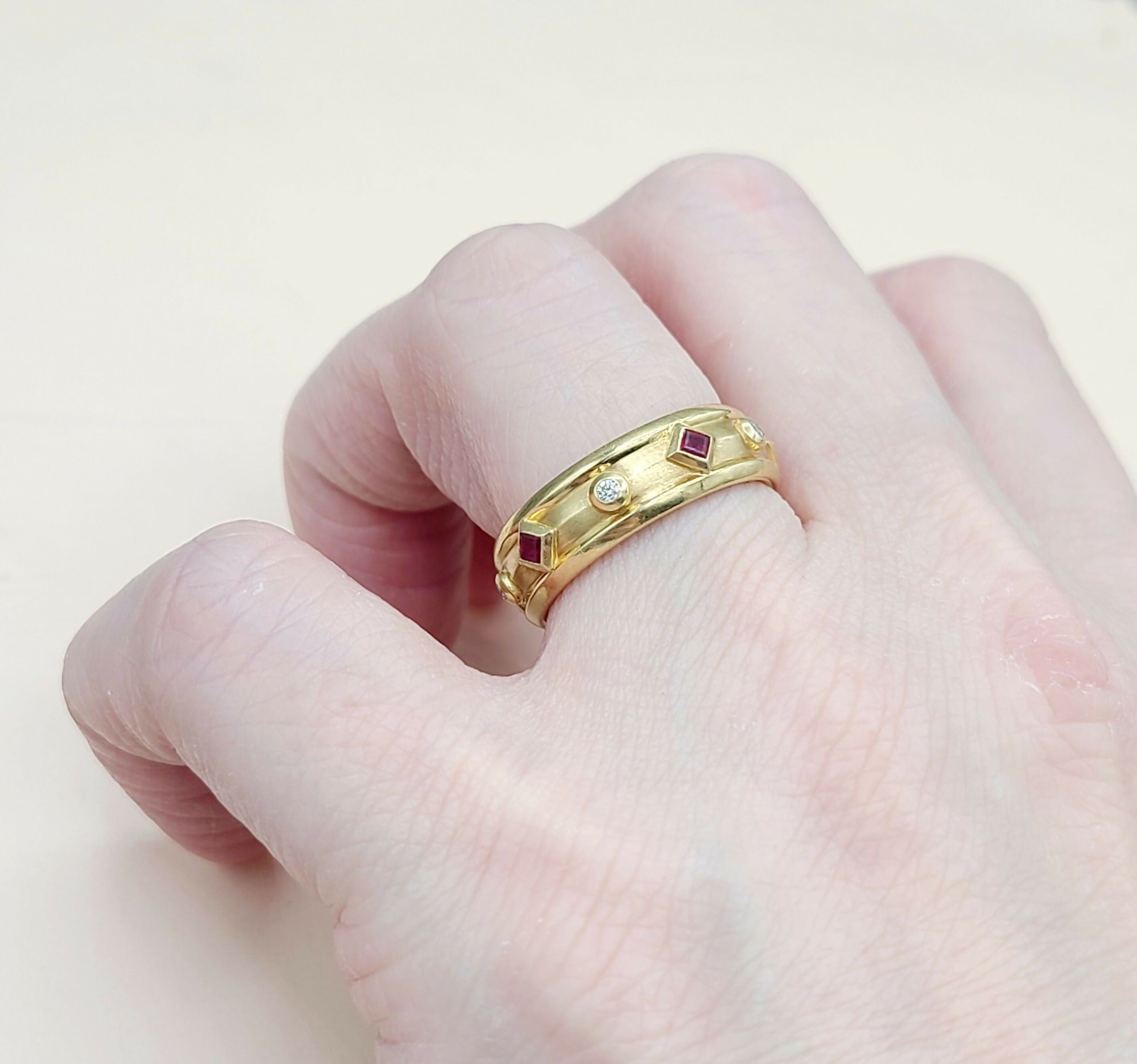 David Yurman Modern Renaissance Ring 18K Gold, Rubies, Diamonds、mySite、hinf8tx79