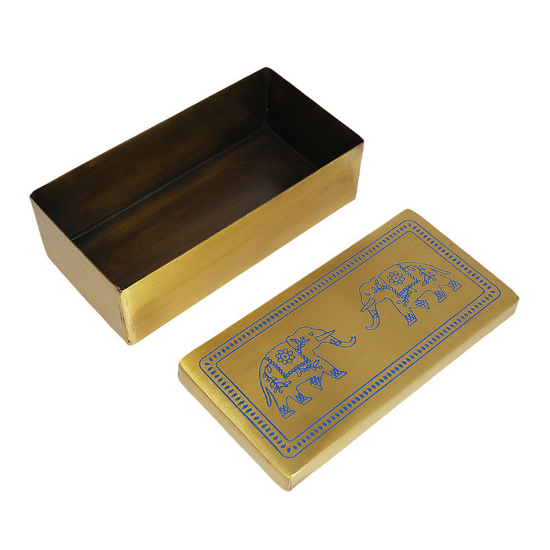 Brass Kunjar Gift Box | Blue & Gold、mySite、camillekostekn