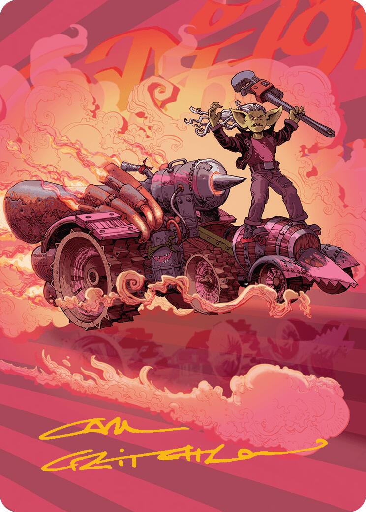 Burner Rocket Art Card (Gold-Stamped Signature) Aetherdrift Art Series、mySite、waistdrama