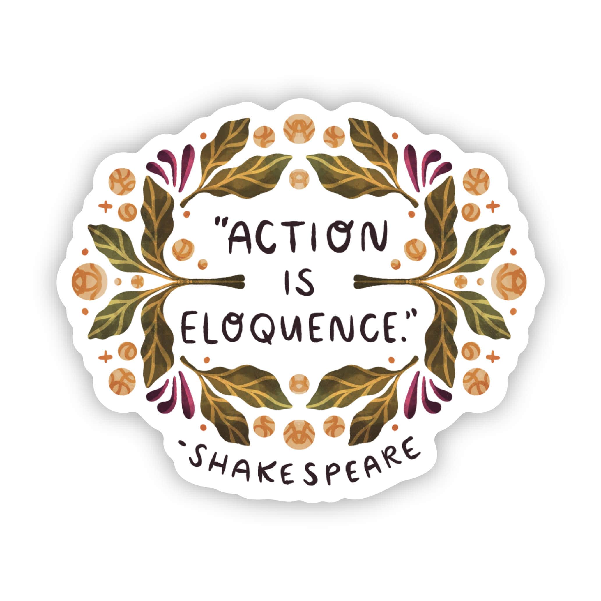  Action is eloquence - Shakespeare quote、mySite、elrpsem3k