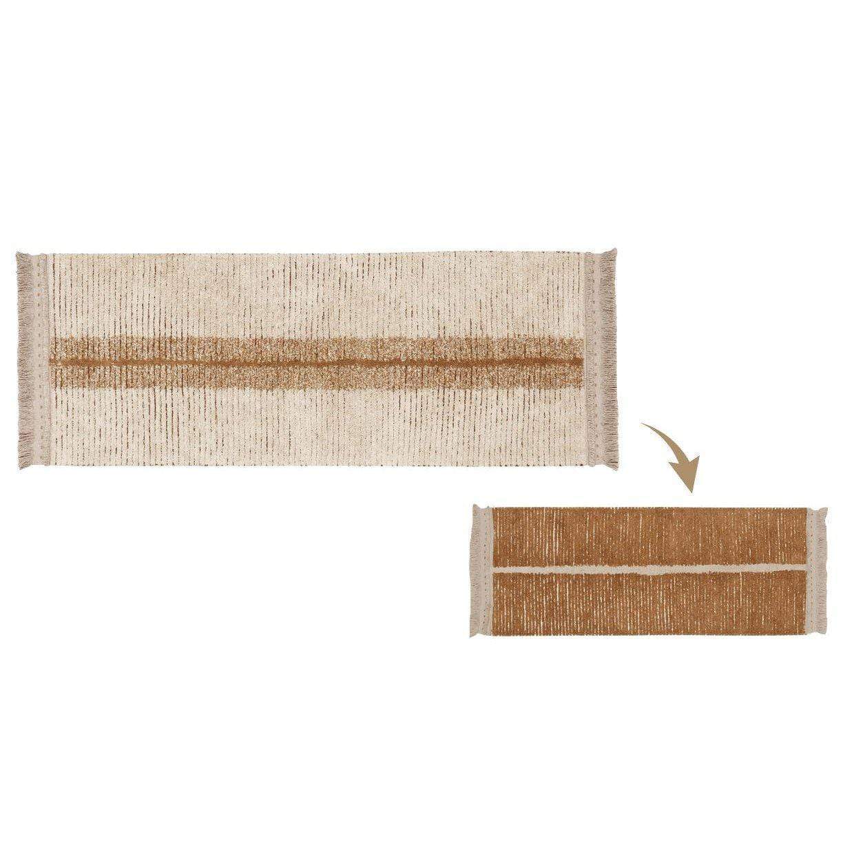 Reversible Duetto Toffee Washable Area Rug、mySite、gigharbornorthrealestate