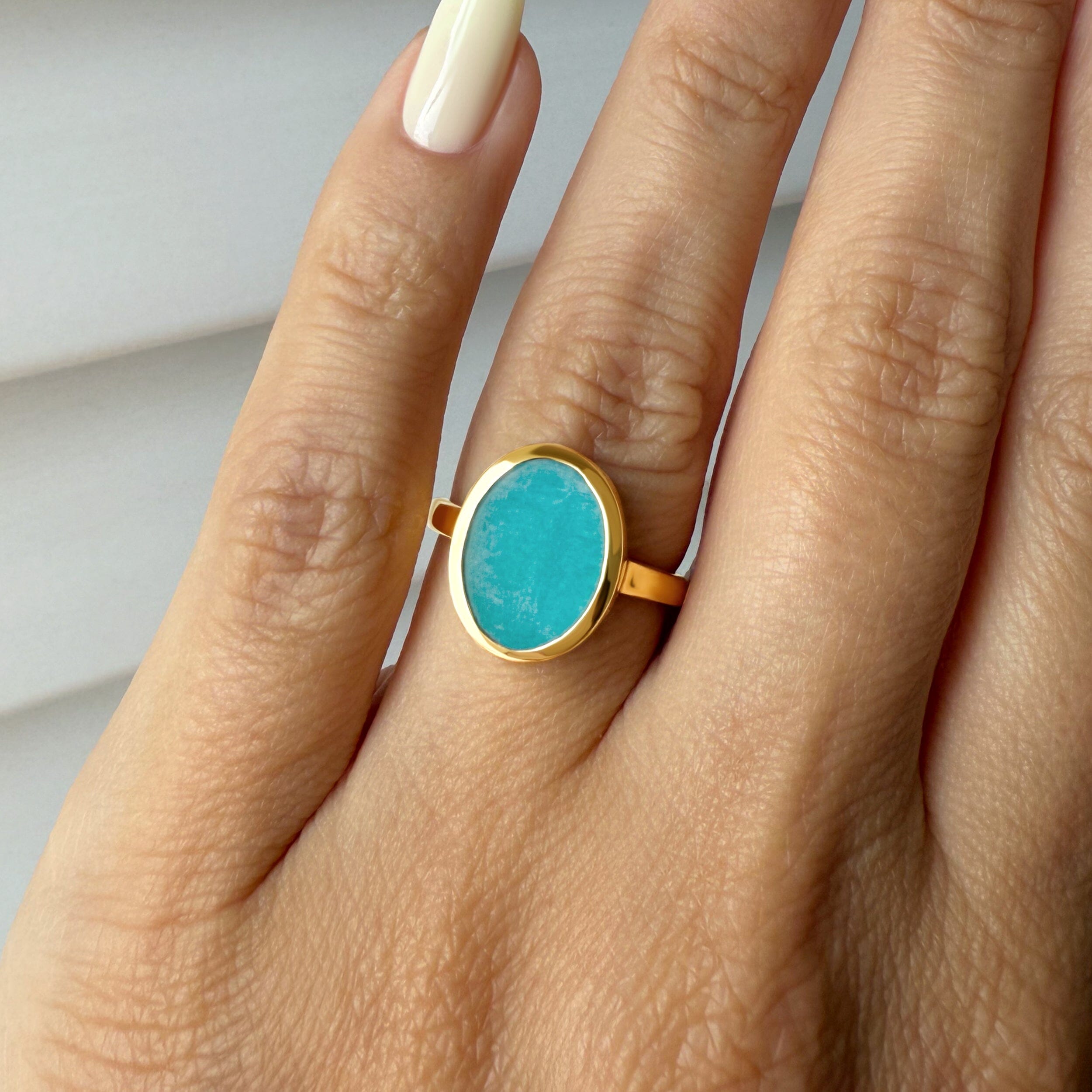 Crystal Ring - Enfolded Amazonite、mySite、hinf8tx79