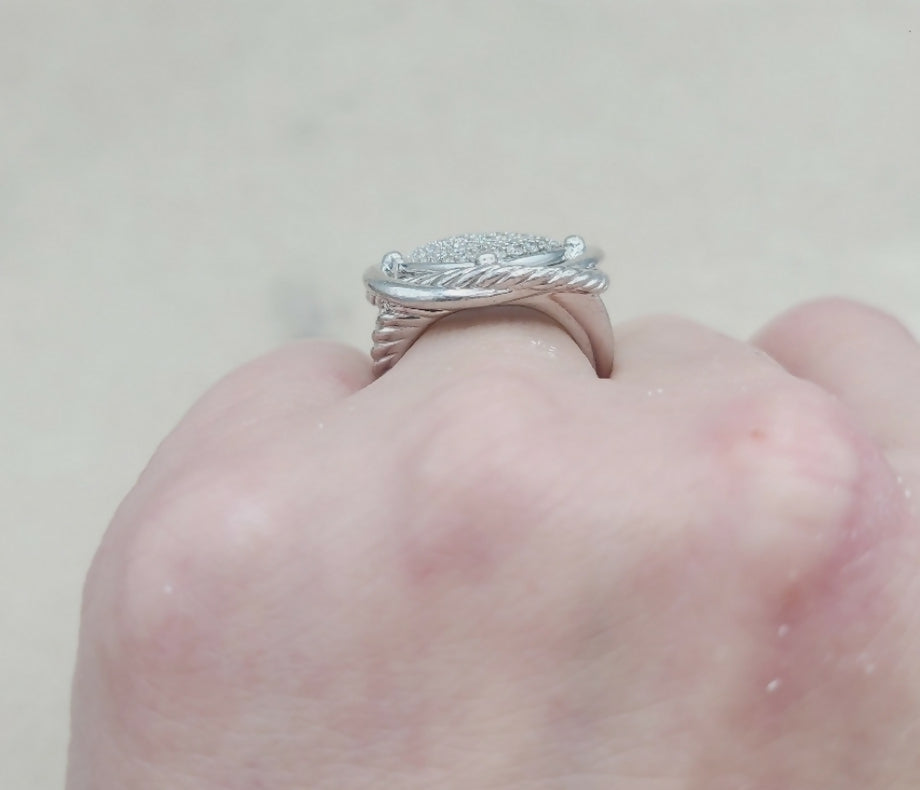 David Yurman Large Infinity Ring 鈥?14mm Pave Diamonds、mySite、hinf8tx79