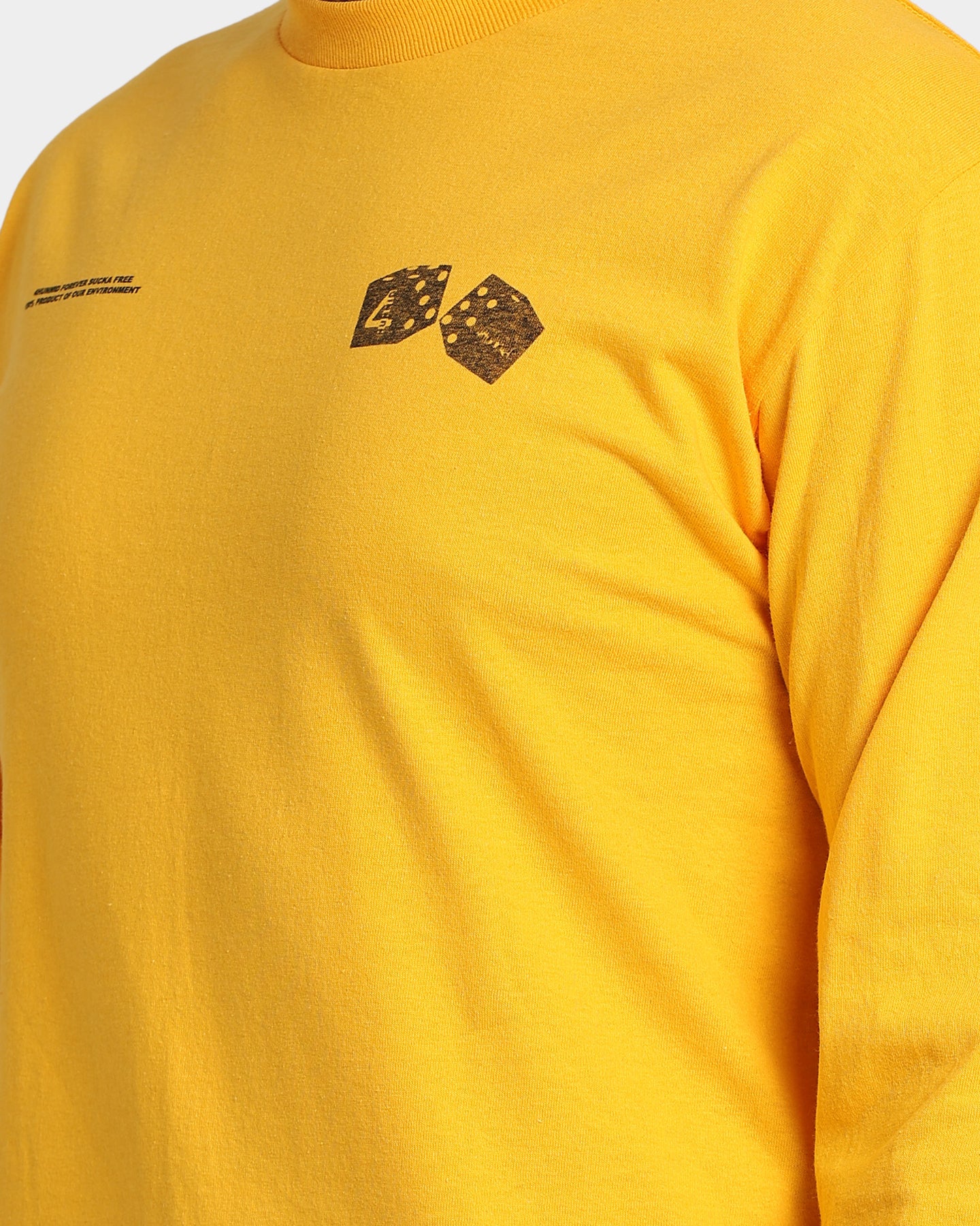 4HUNNID Roll The Dice Long Sleeve T-Shirt Mustard、mySite、zt4zffjzw