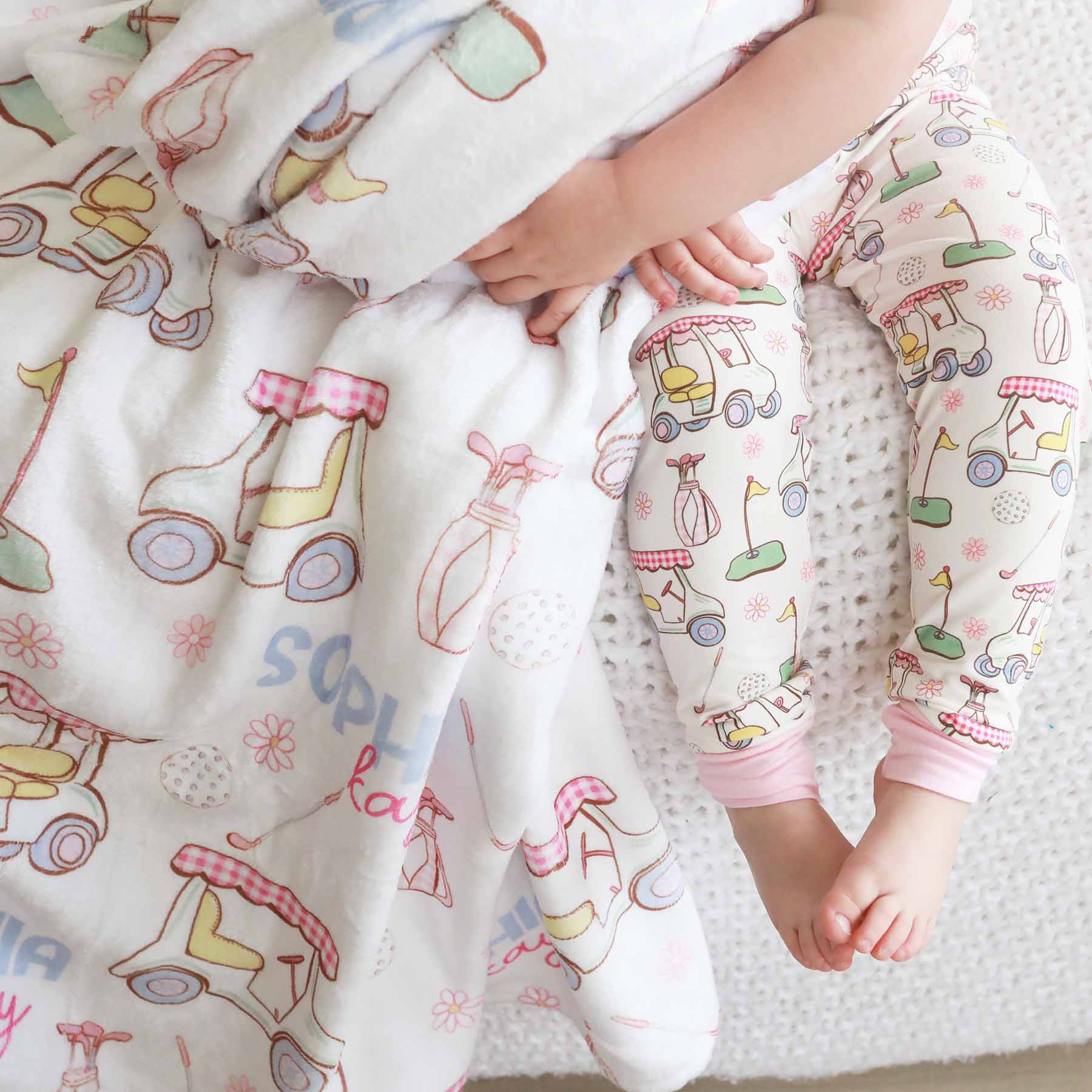  Country Club Cuties Personalized Kids Blanket | Pink、mySite、layawaytickets