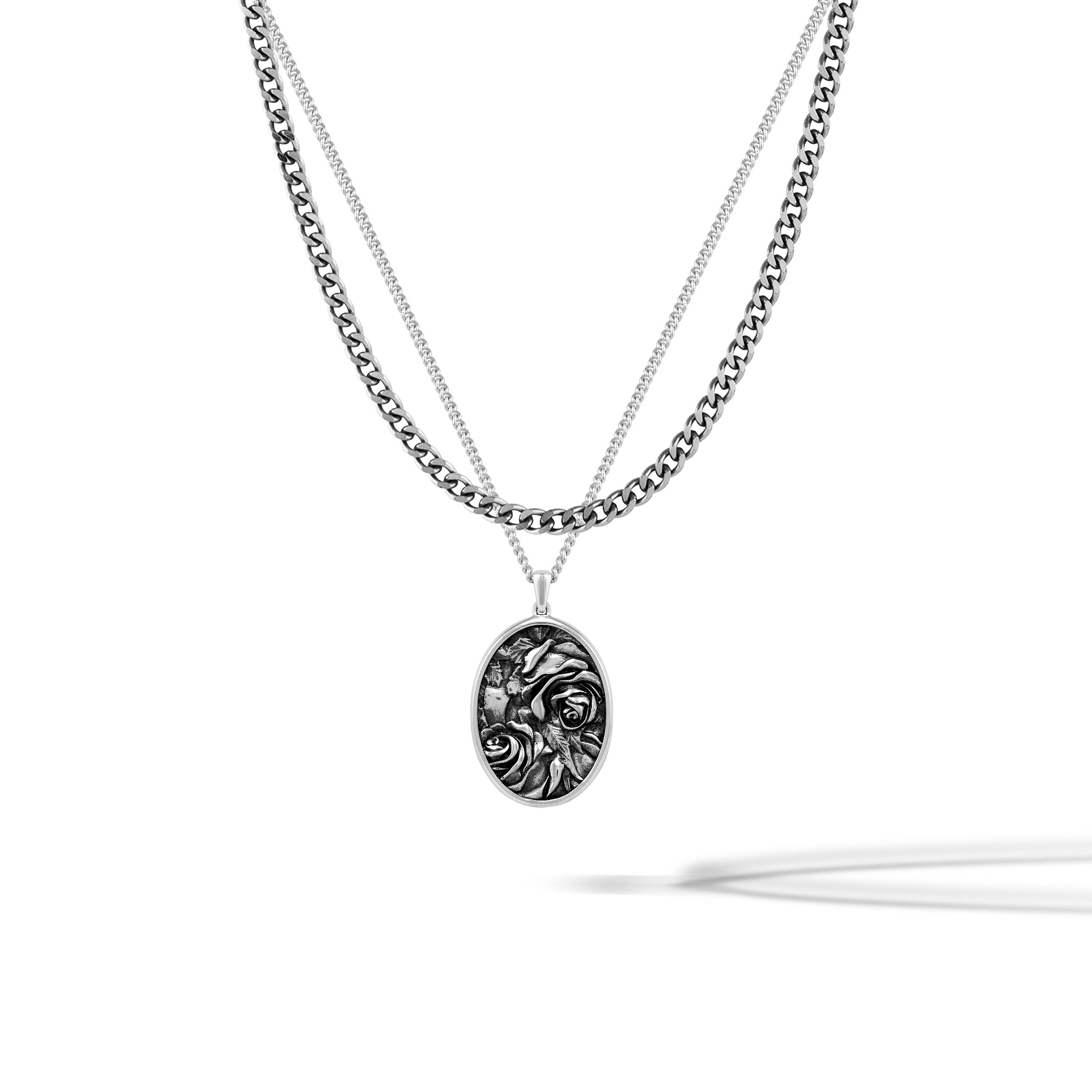  Rose Amulet Set - Sterling Silver Set