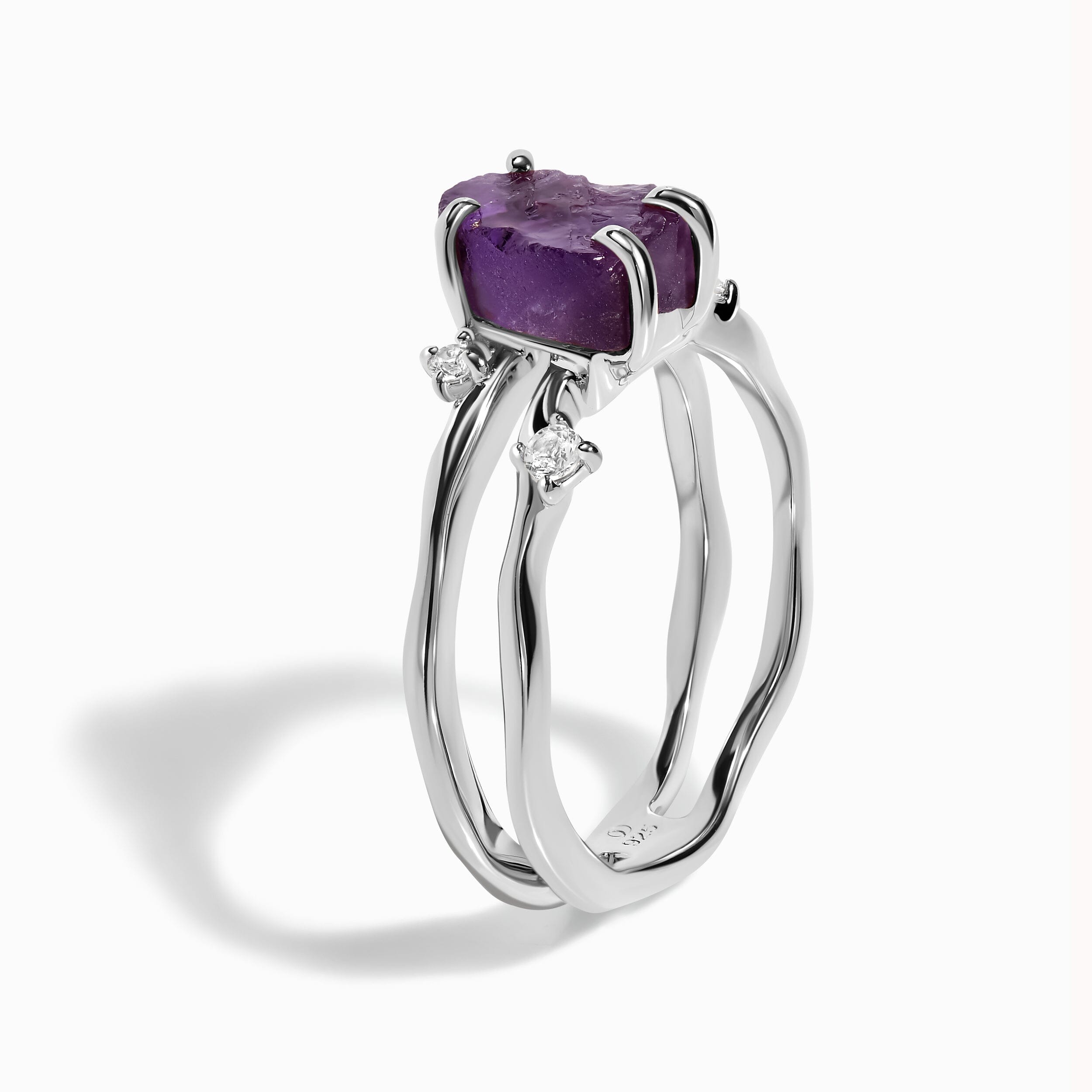 Raw Crystal Ring - Flow Amethyst、mySite、hinf8tx79