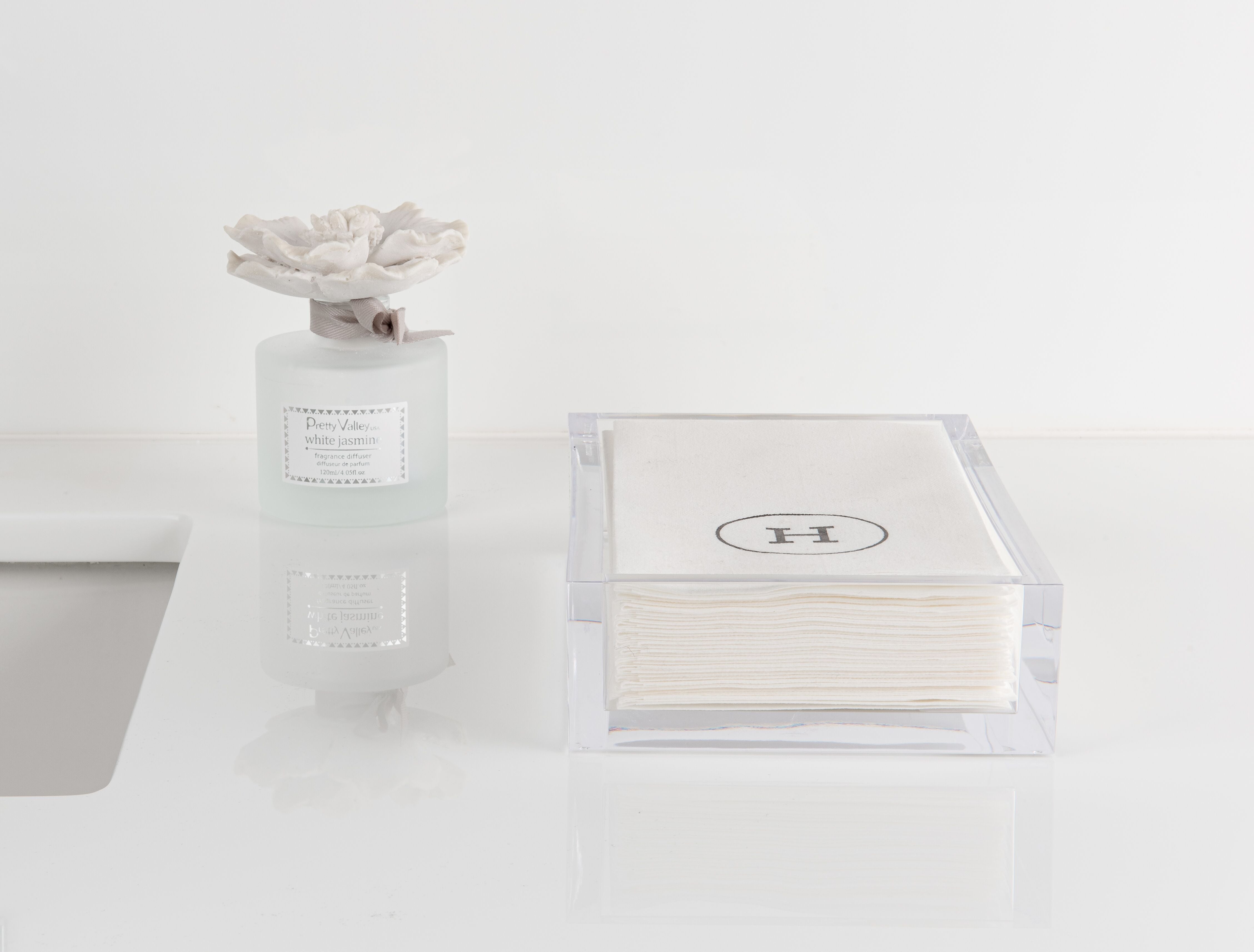  Caspari Acrylic Napkin Holder Tray、mySite、elrpsem3k