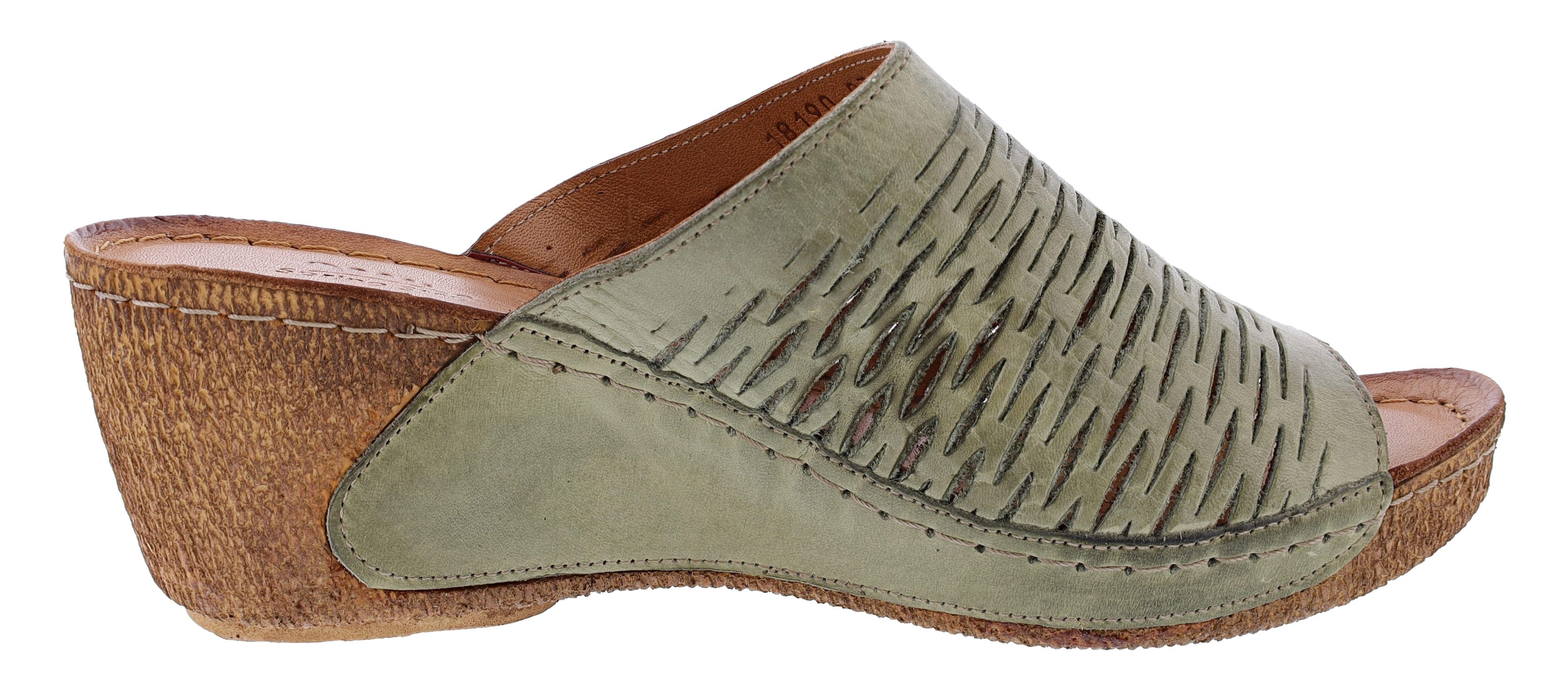 Spring Step Women's Cunacena Slide Wedge Sandal、mySite、dreamappss