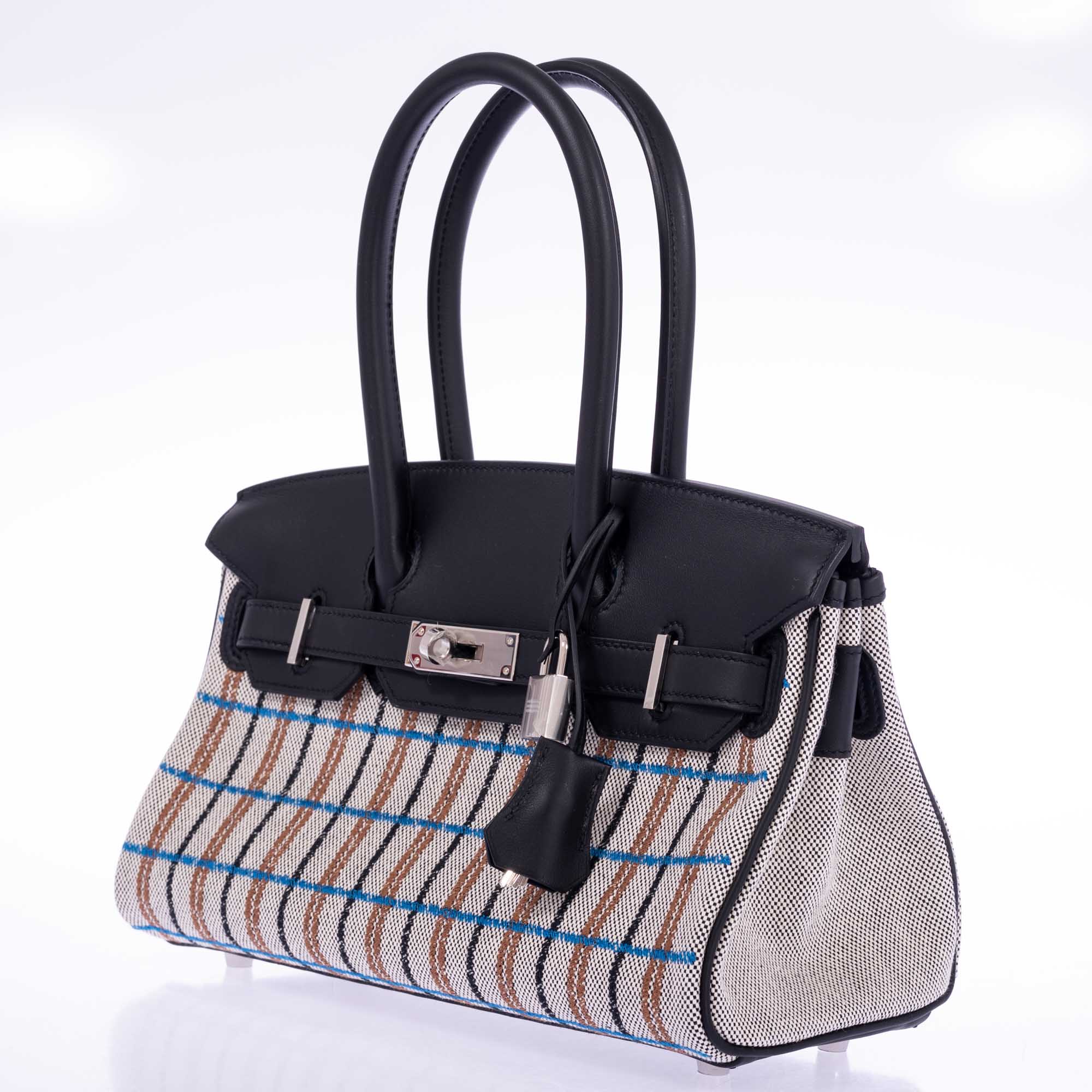 Hermès Birkin Shoulder Light 29 in Black Evercolor and Embroidered Toile Palladium Hardware、mySite、garminoutage.com