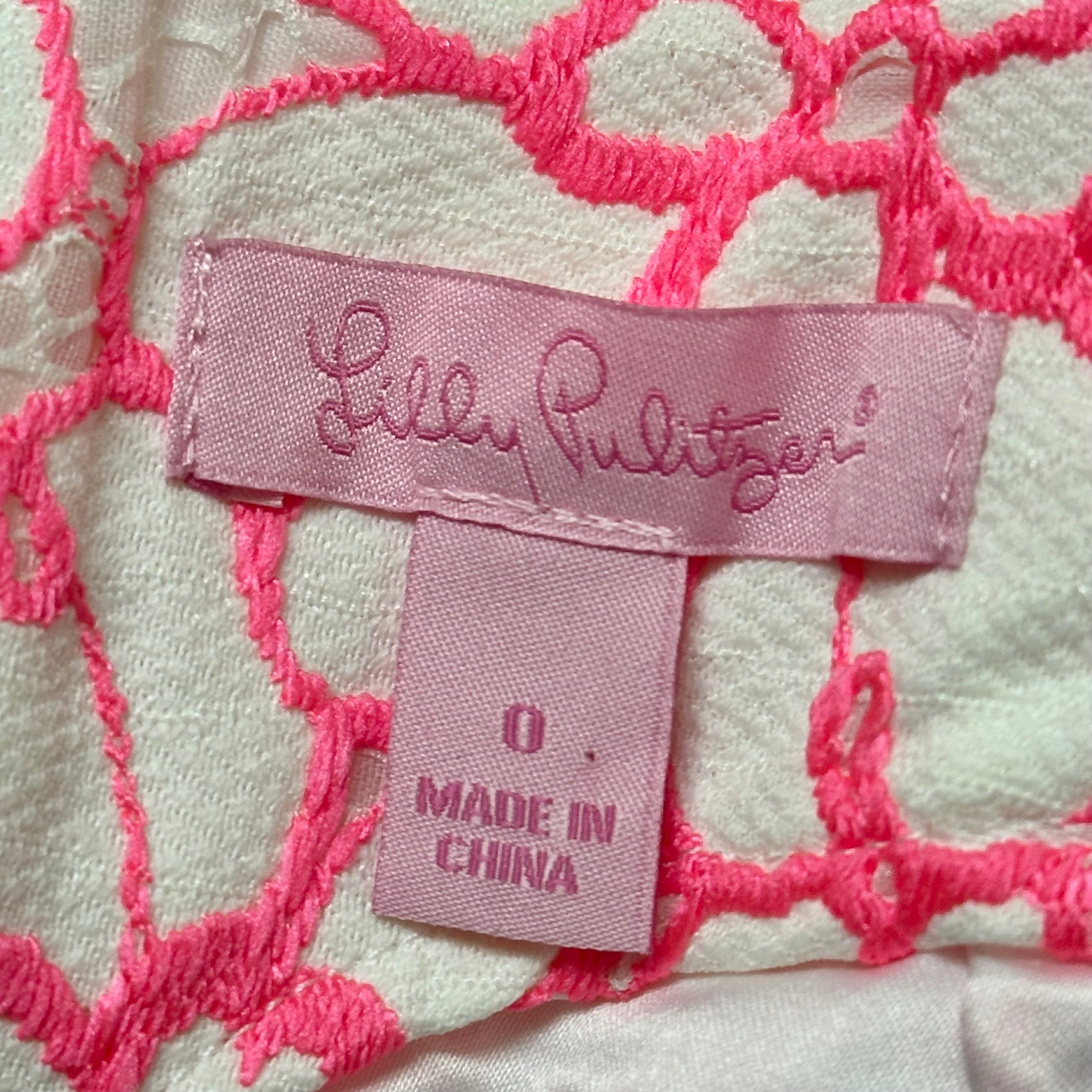Skirt Designer By Lilly Pulitzer In Pink & White, Size: 0、mySite、garagedoors4me