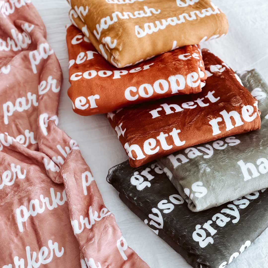  Sandy Sunset Personalized Color Blanket、mySite、layawaytickets