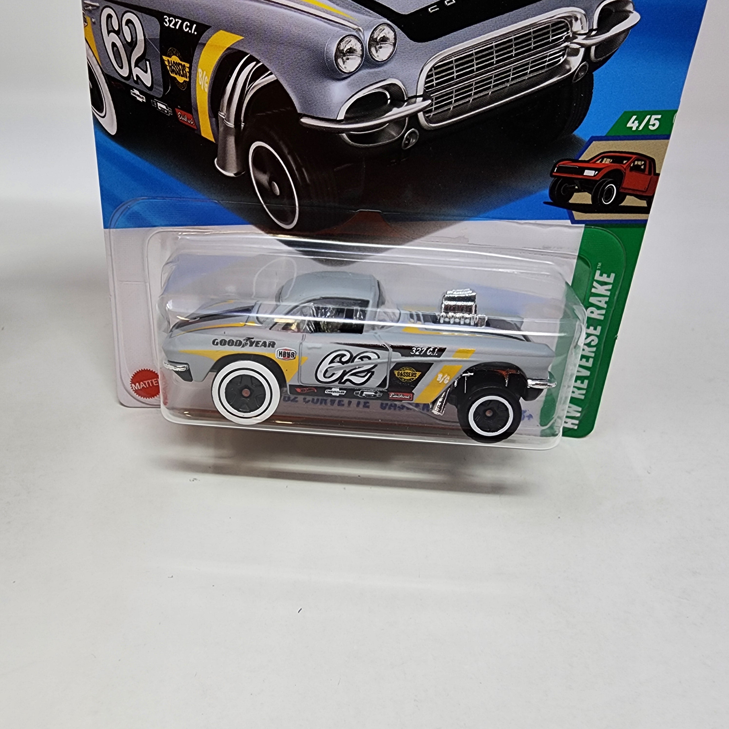 '62 Corvette Gasser #182 * Grey * 2025 Hot Wheels NEW! K Case、mySite、hgirdovlk
