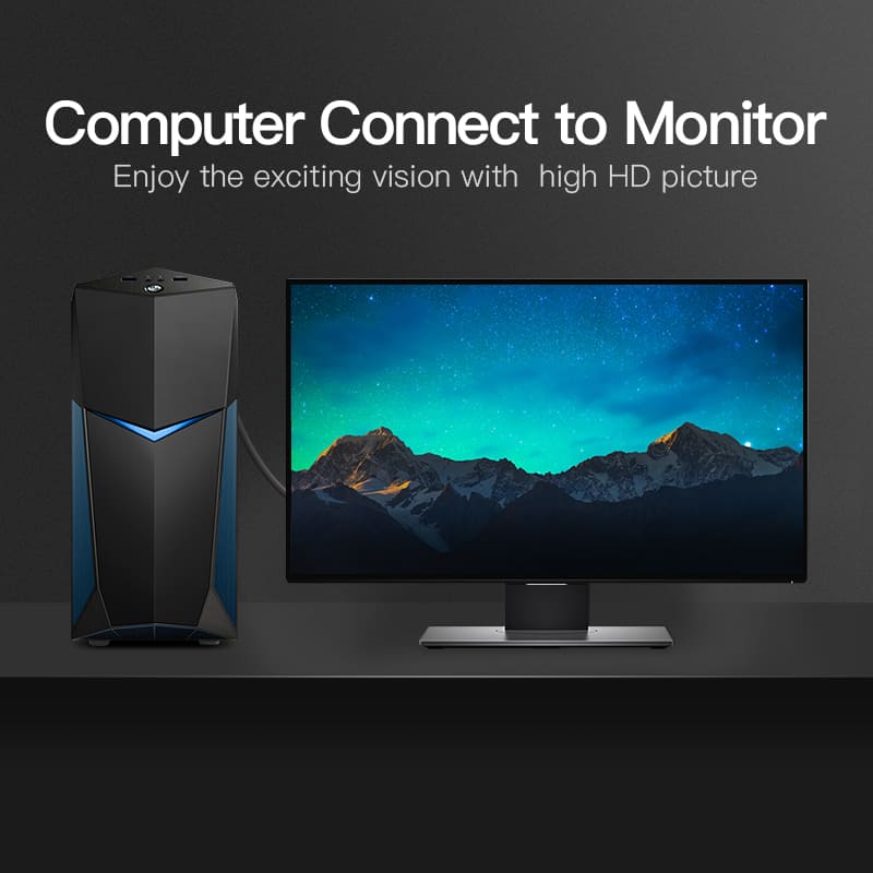 Vention VGA(3+9) Male to Male Cable 8M Black、mySite、fannypackpong