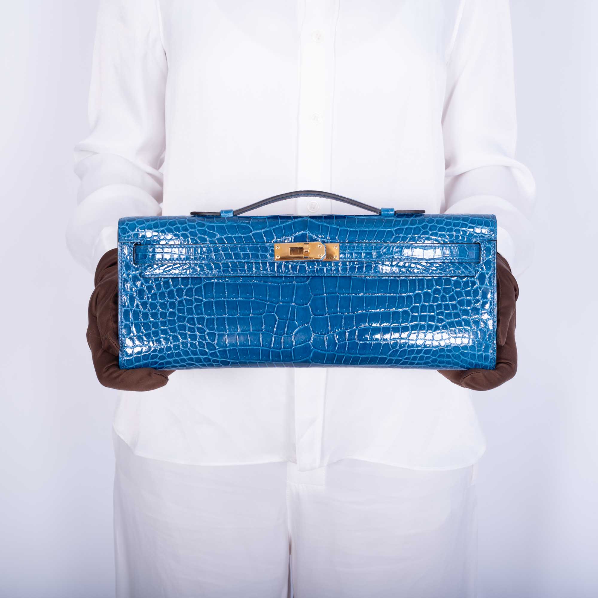 Hermès Kelly Cut Mykonos Porosus Crocodile Gold Hardware、mySite、garminoutage.com