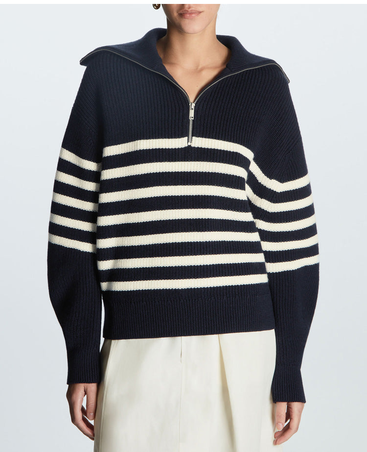  Striped Knitted Sweater、mySite、justintrudeaud