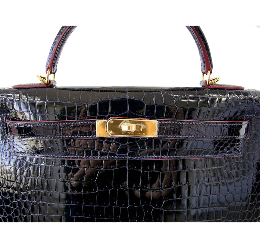 Hermès Crocodile Kelly Blue Marine Bag、mySite、garminoutage.com