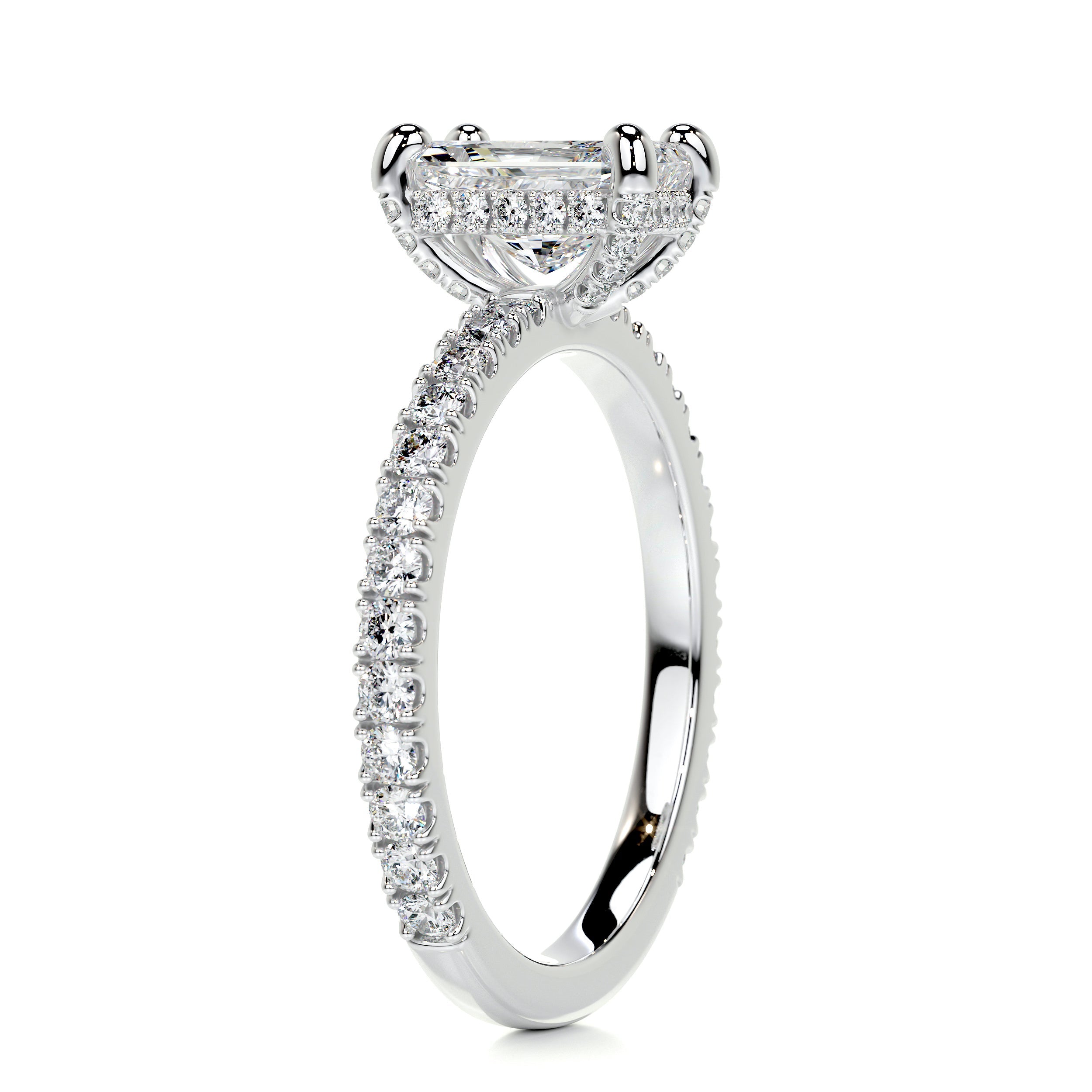 Deborah Elongated Diamond Engagement Ring -Platinum (RTS)、mySite、hinf8tx79